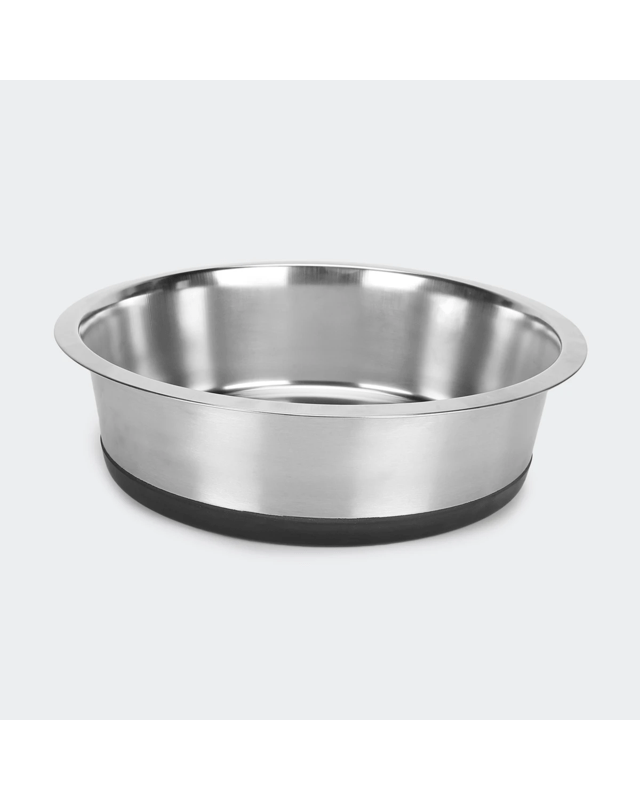 Pet Bowl Stainless Steel & Rubber - Extra L
