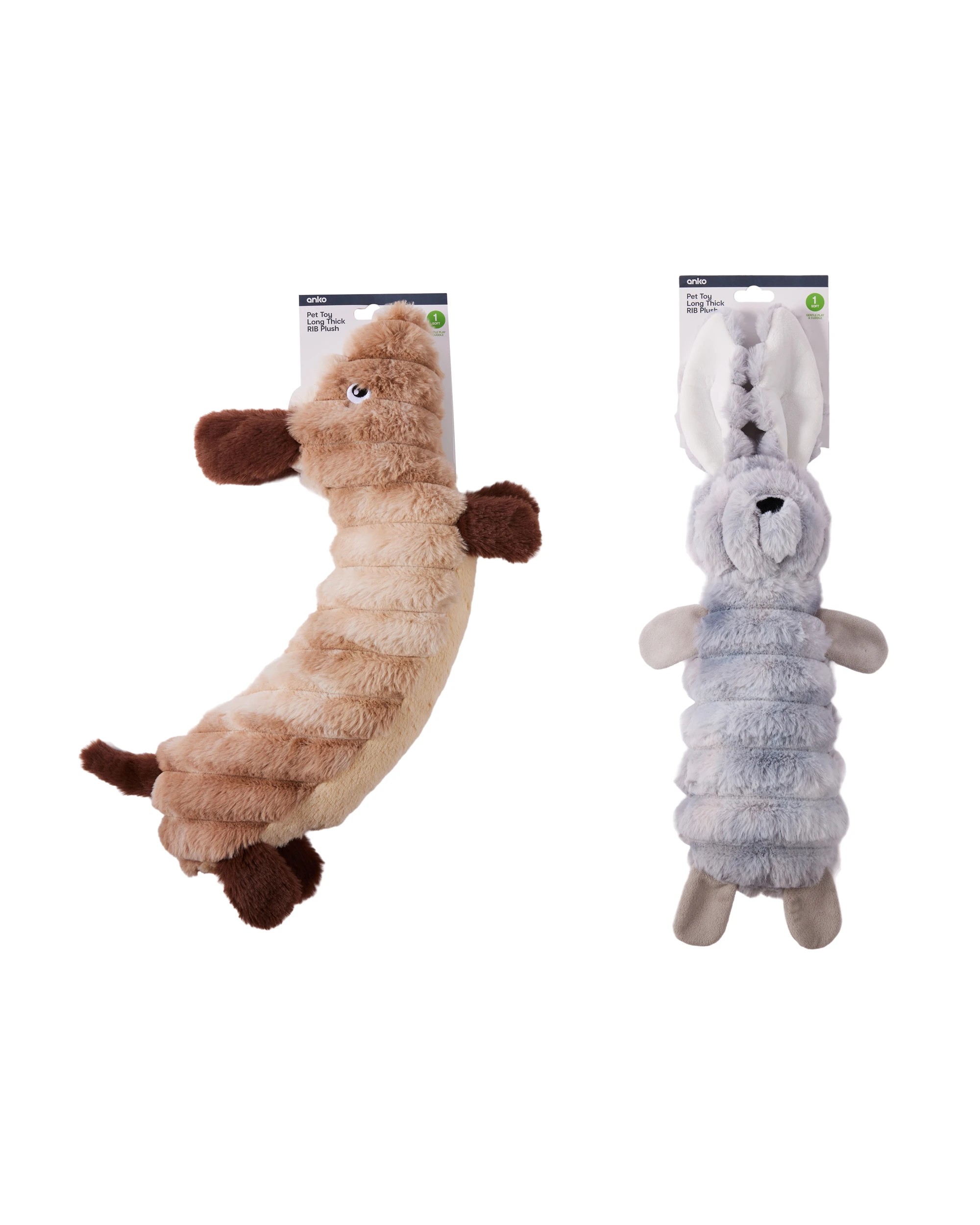 3 Long Thick Rib Plush - Assorted, 3 of 3