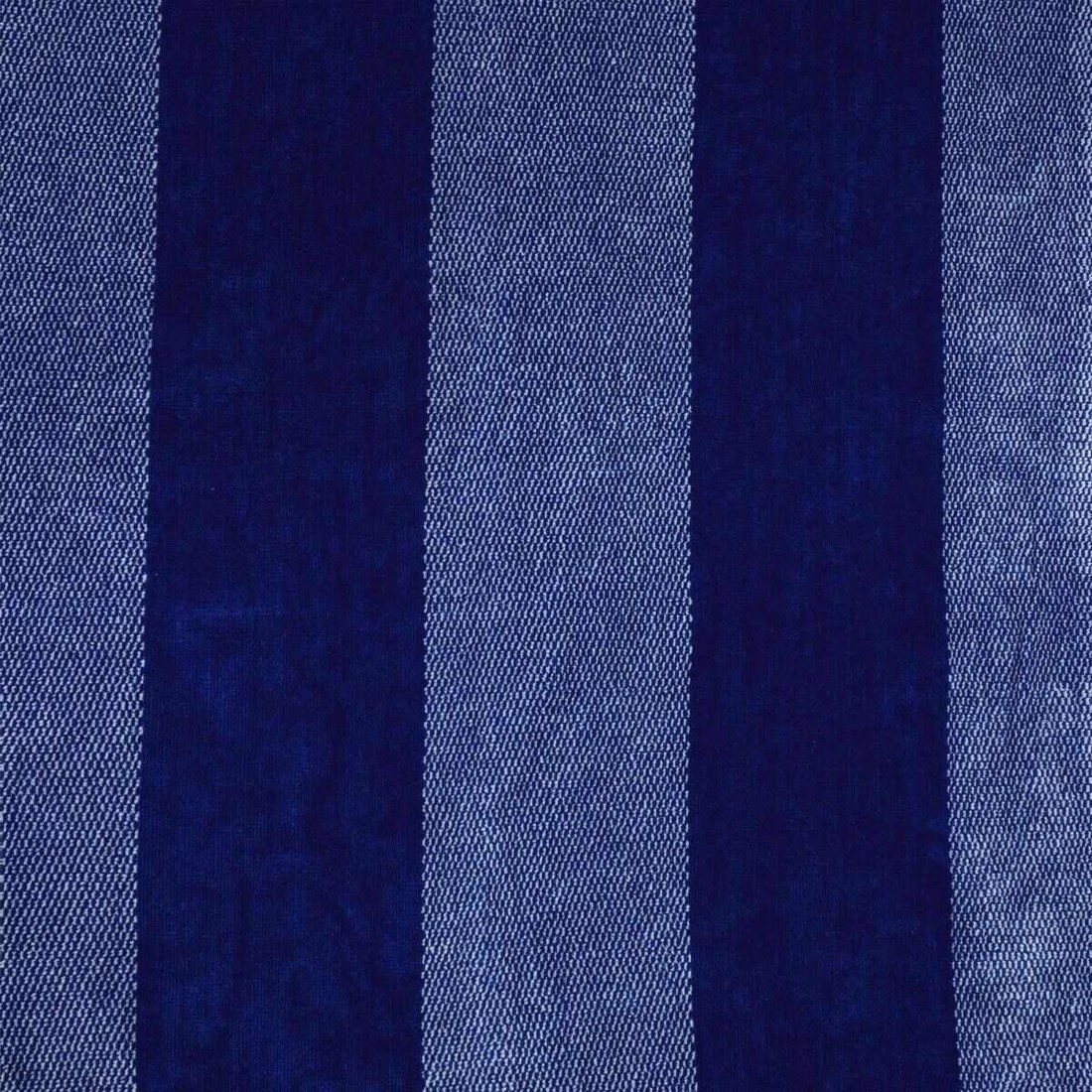 2 Striped Cotton Beach Blanket - Blue, 2 of 6