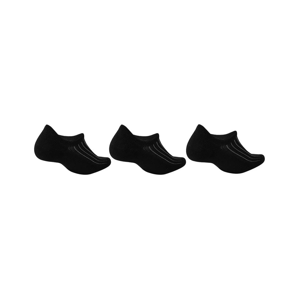 2 3 Pack Bamboo Sneaker Socks BLACK, 2 of 3