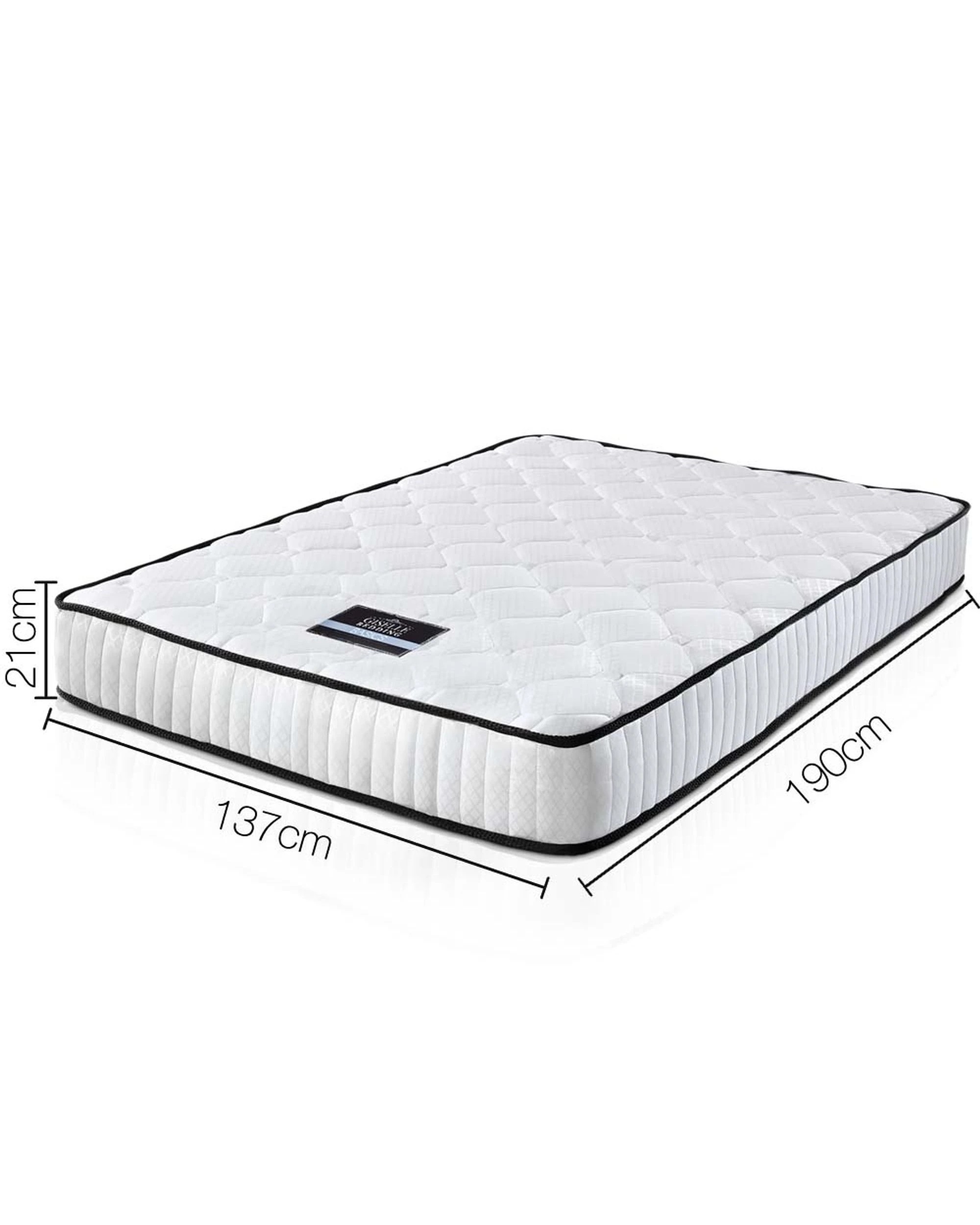 3 Giselle Bedding 21cm Mattress Tight Top Double
 - White, 3 of 3