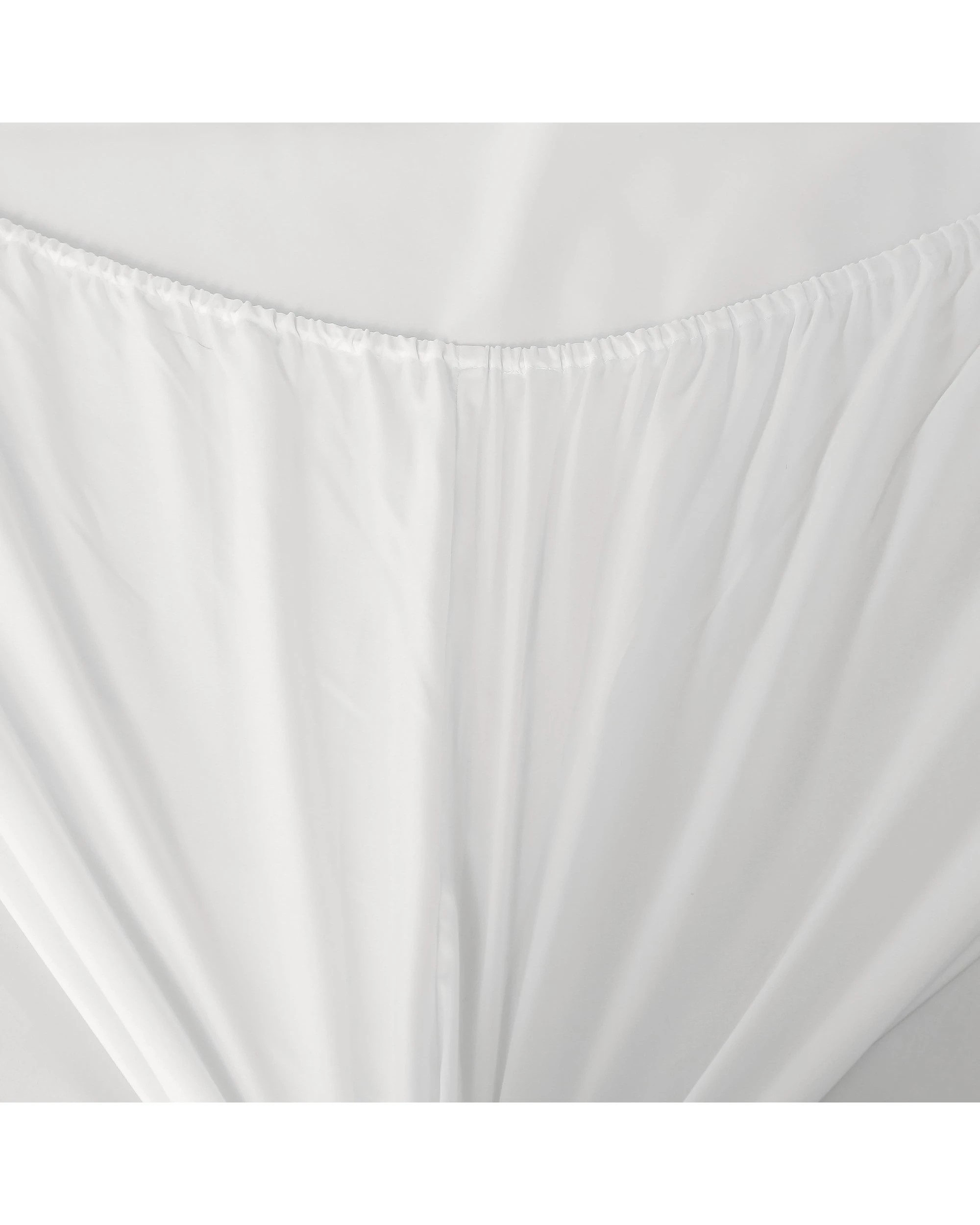4 Serene 400TC Bamboo Cotton Sateen Sheet Set - Double Bed - White, 4 of 5
