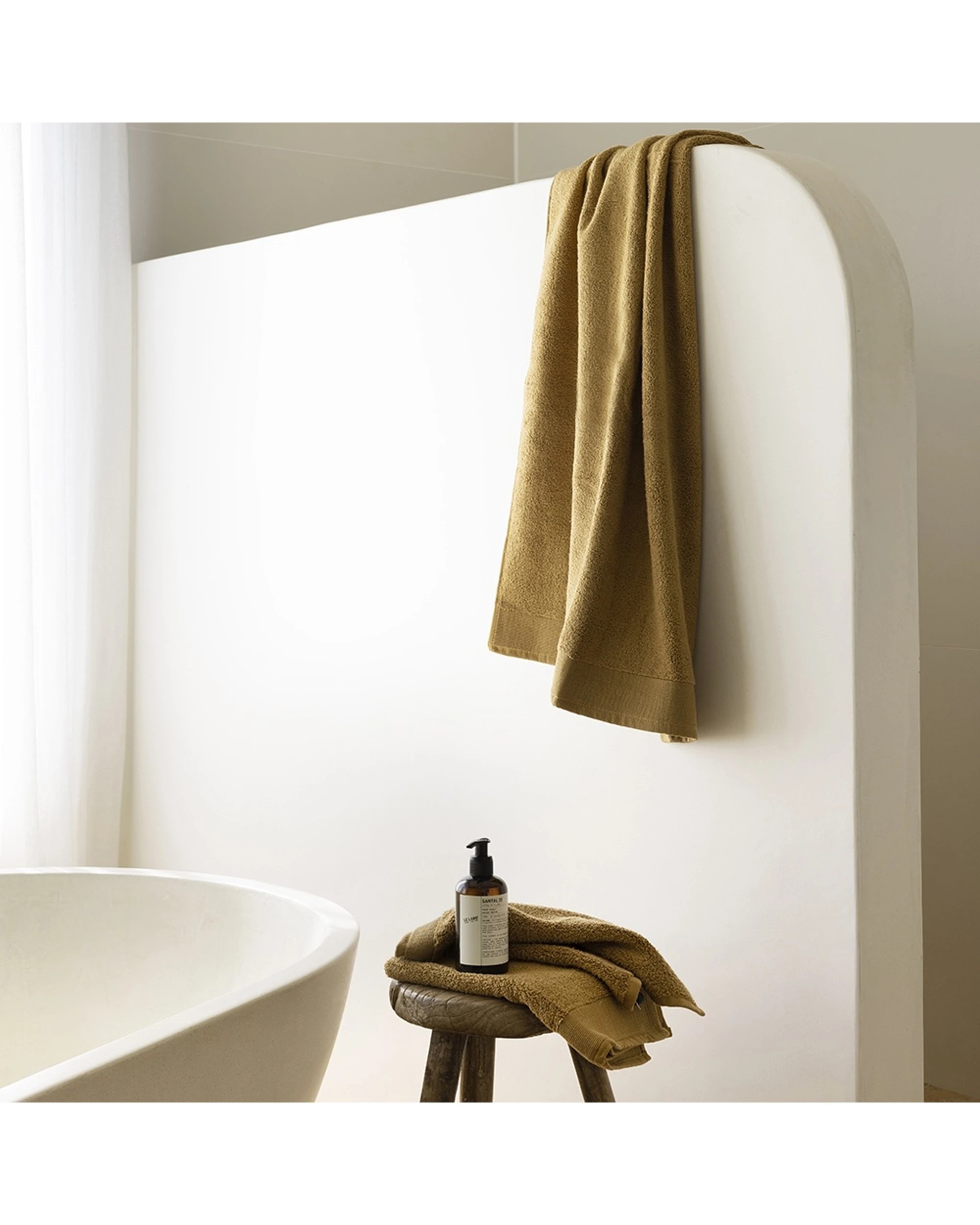 2 Bambury Elvire Hand Towel 600gsm Soft Absorbent Cotton Contemporary - Brown, 2 of 4