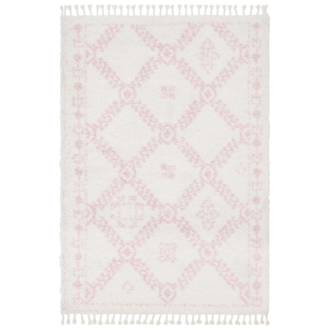 2 Rug Culture Saffron 33 Pink/Off White Rug, 300 x 400 cm, 4 cm Pile, Polypropylene, Power-loomed - Assorted, 2 of 7