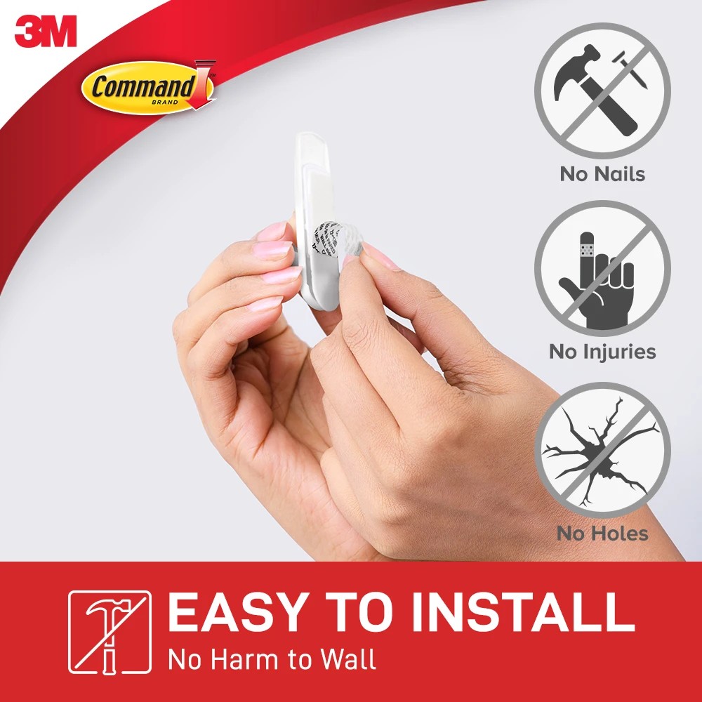 3 6 Pack 3M Command Mounting Hooks - Small, 3 of 6