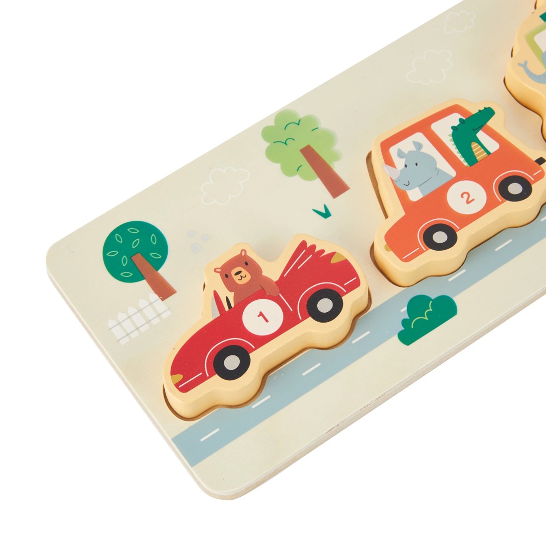 4 6 Piece Wooden Car Puzzle, 4 of 7