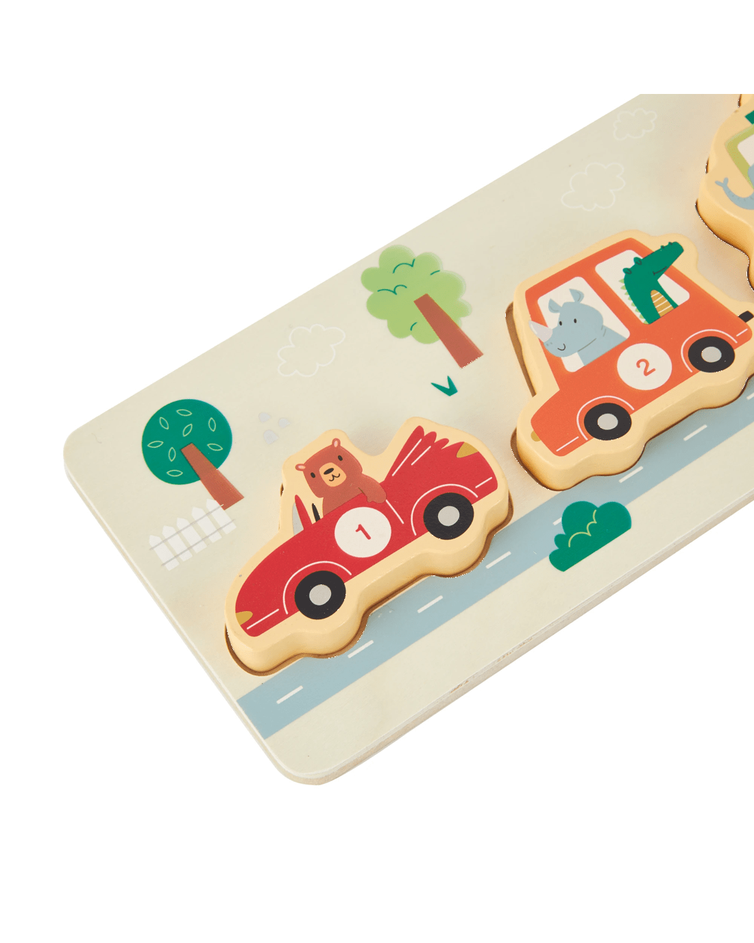 4 6 Piece Wooden Car Puzzle, 4 of 7