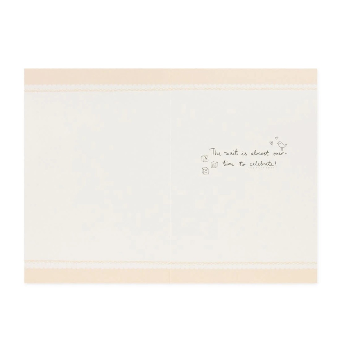 2 Connections from Hallmark Baby Shower Card - Glistening Gold, 2 of 3