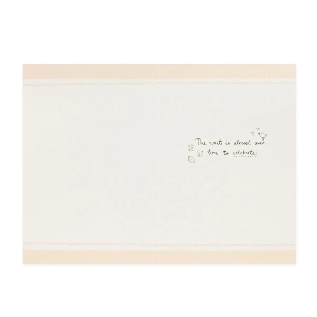 2 Connections from Hallmark Baby Shower Card - Glistening Gold, 2 of 3