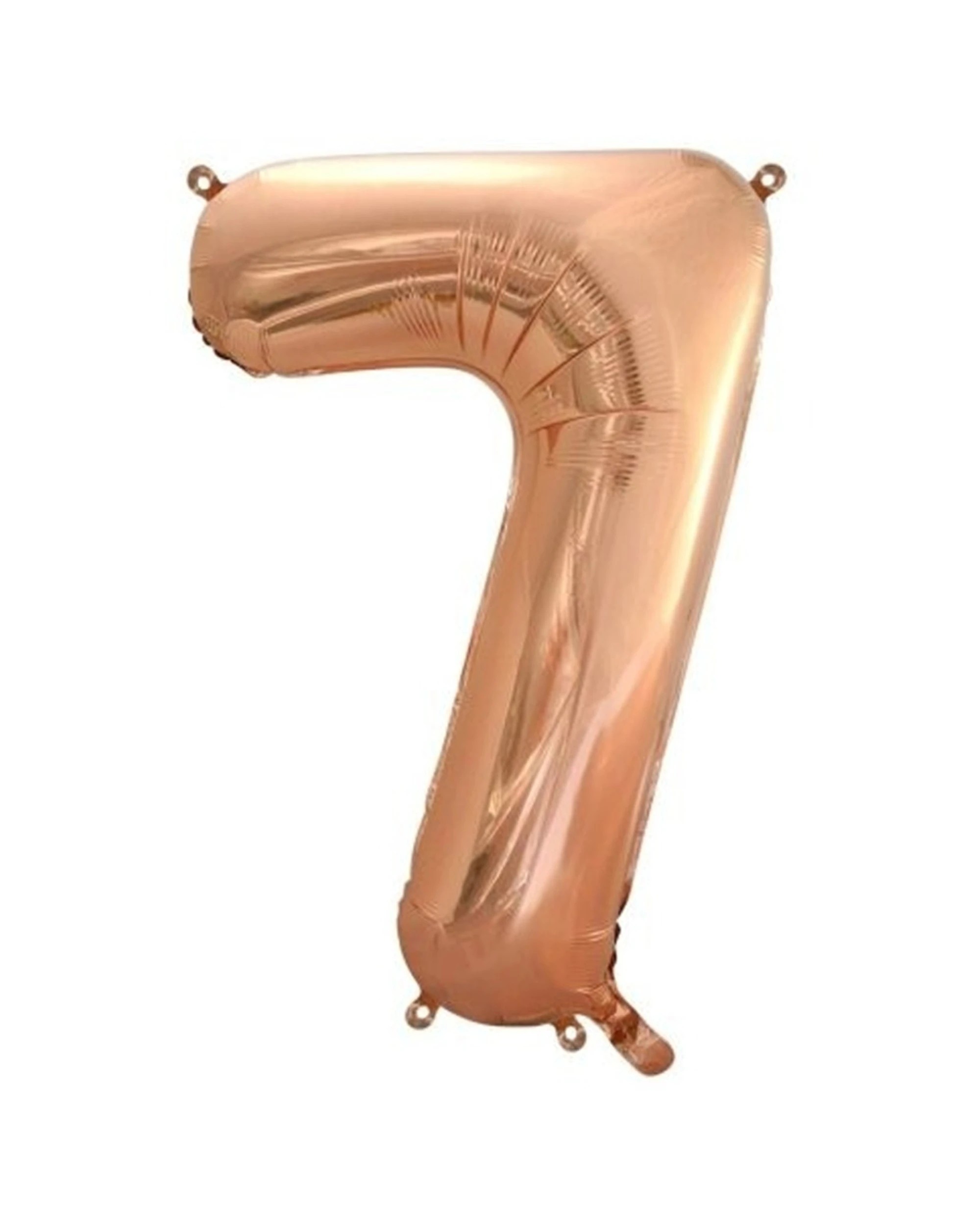 1 Alpen Decrotex Foil Balloon Number 7 Party Decoration 34 Inches Rose - Gold, 1 of 1