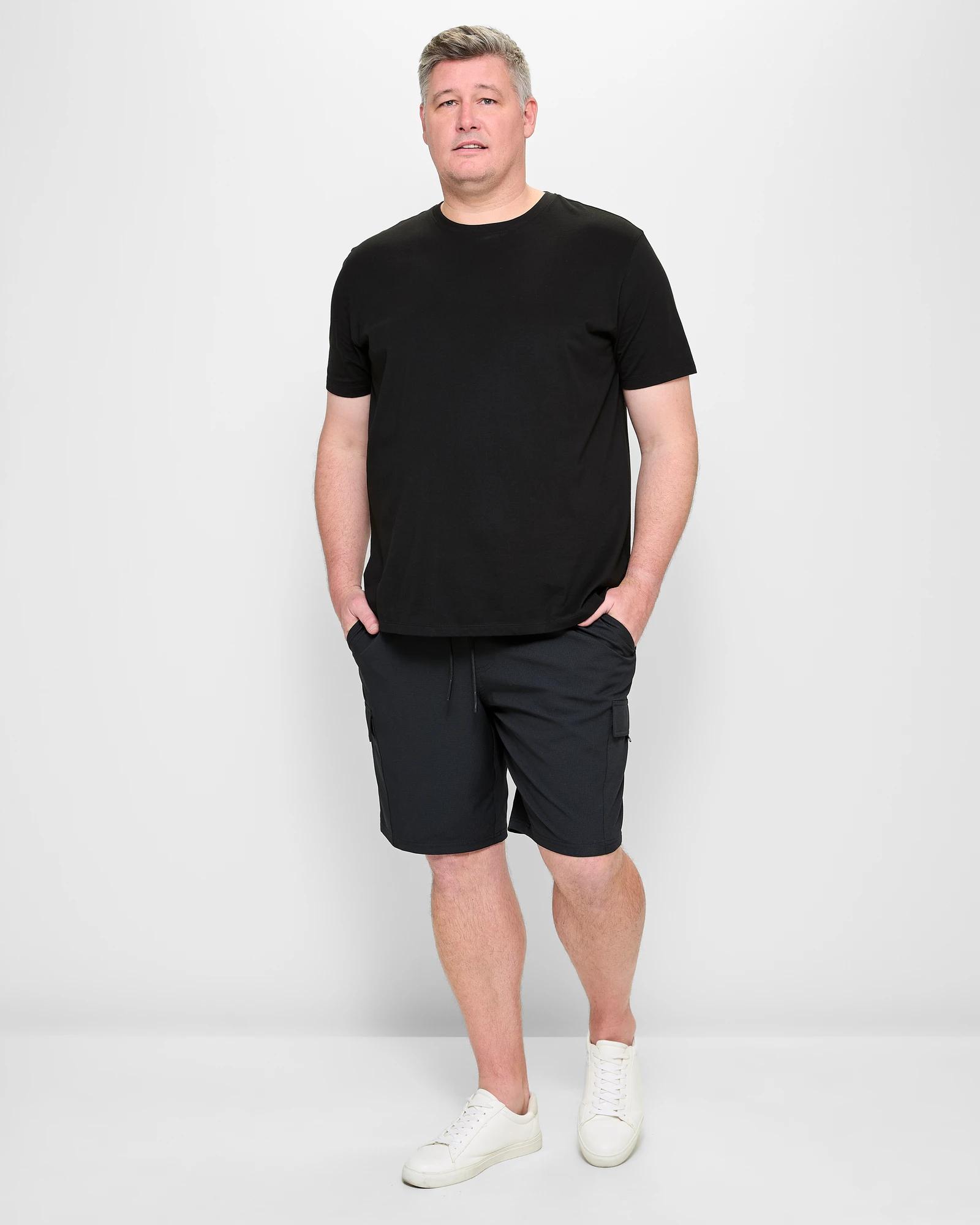 2 Target Plus Size Hybrid Cargo Shorts BLACK, 2 of 5