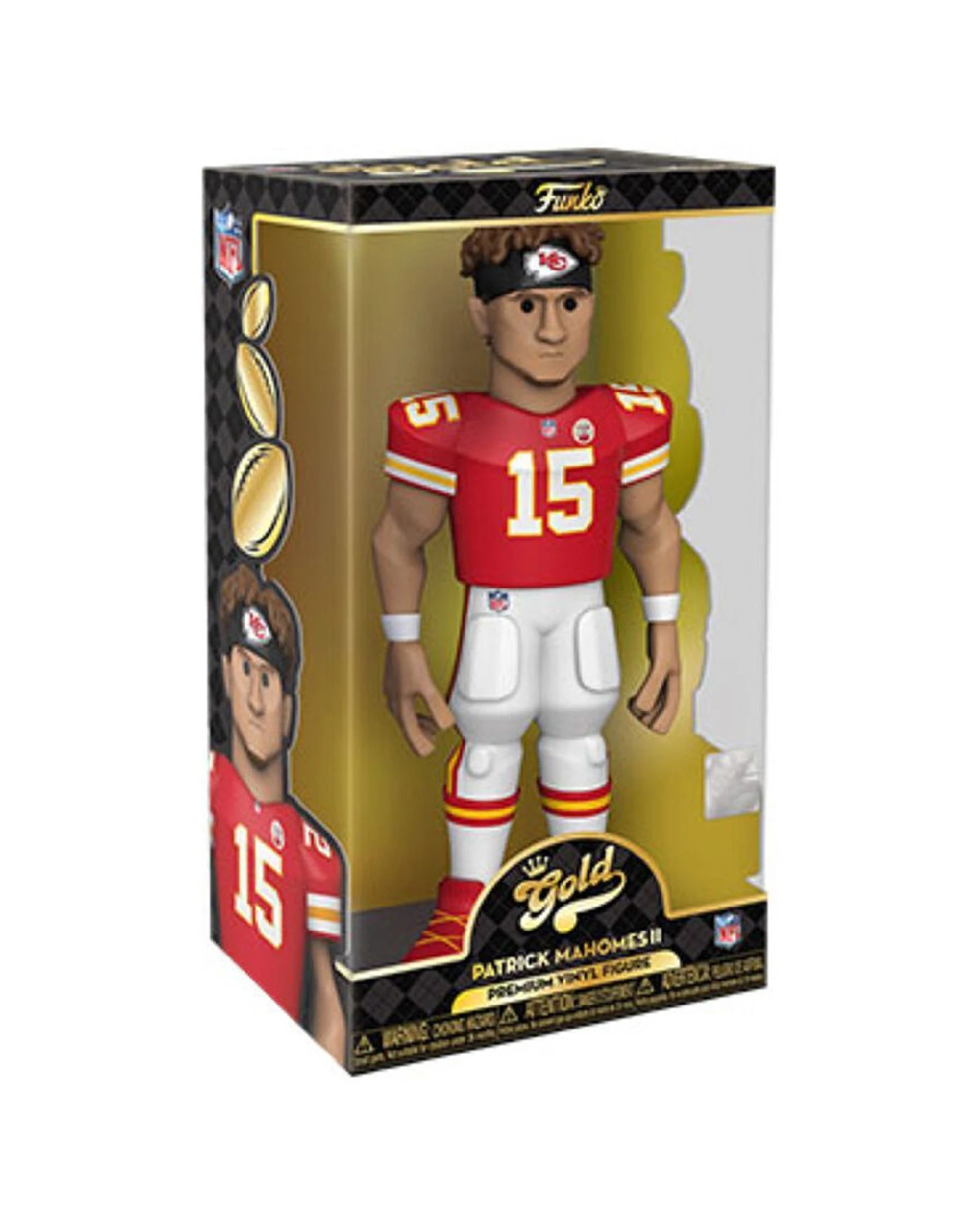2 NFL Football Patrick Mahomes Chiefs Vinyl Action Figure 12in Collectors Item - Red, 2 of 5