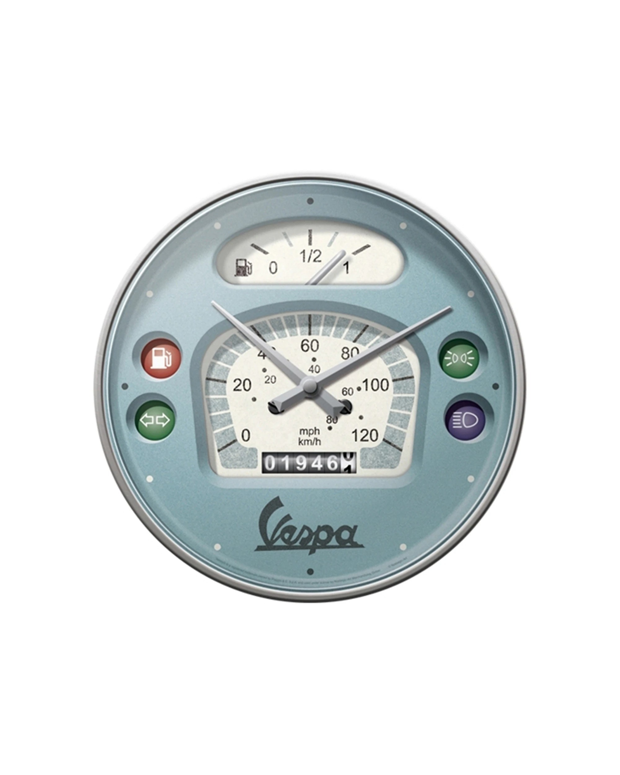 1 Nostalgic-Art Wall Clock 30cm - Vespa Speedo Design - Pattern, 1 of 1