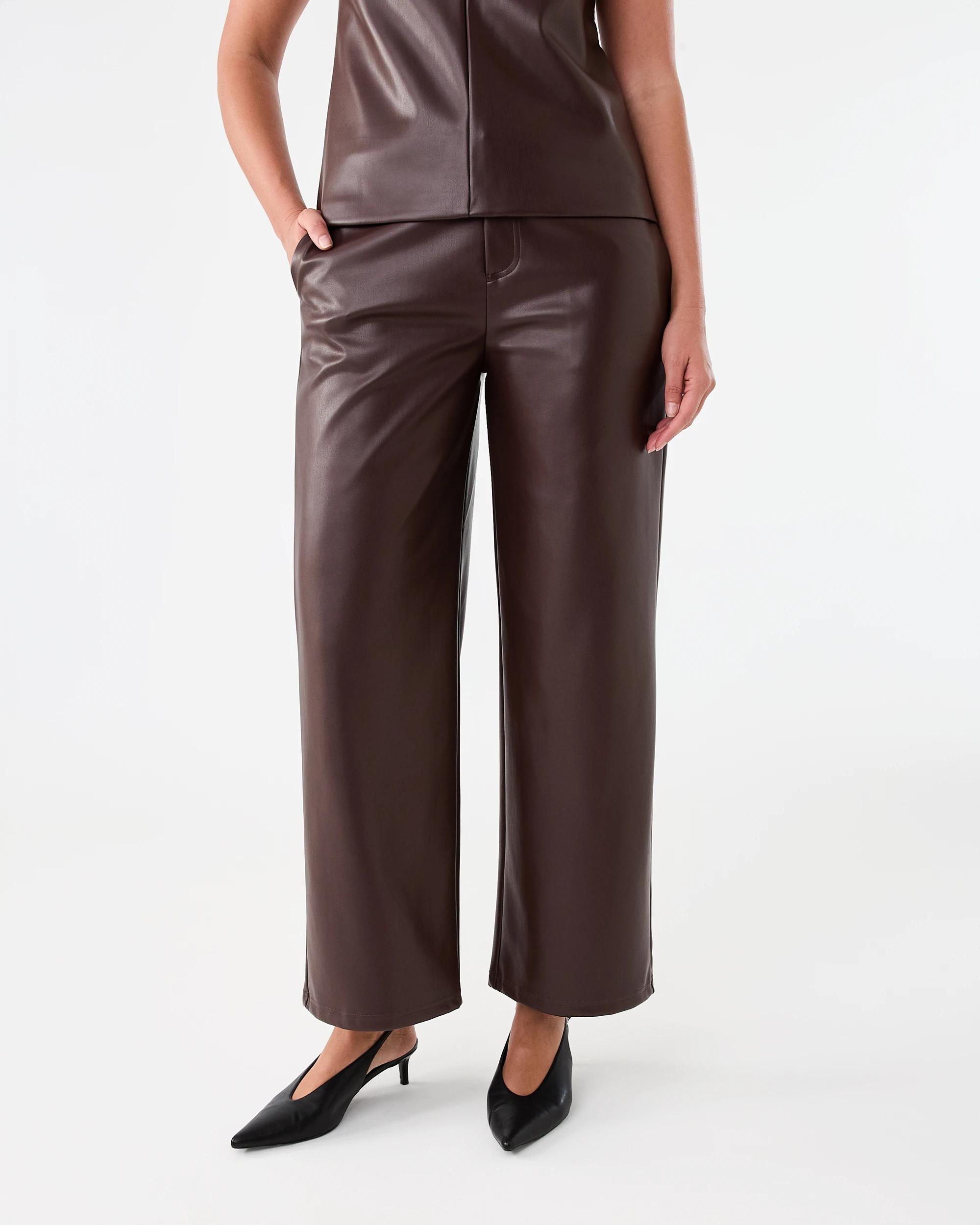 1 PU Pants Choc Plum, 1 of 7
