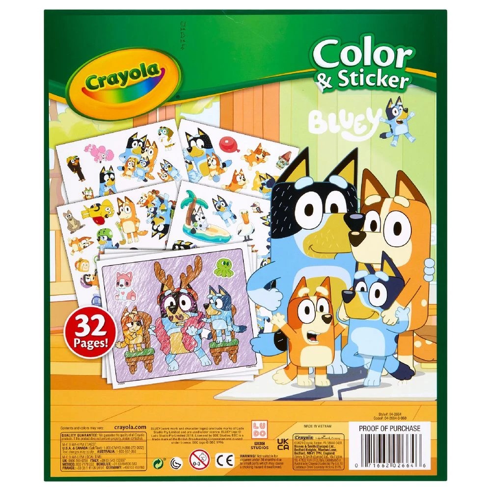 3 Crayola Colour & Sticker Book Bluey, 3 of 3