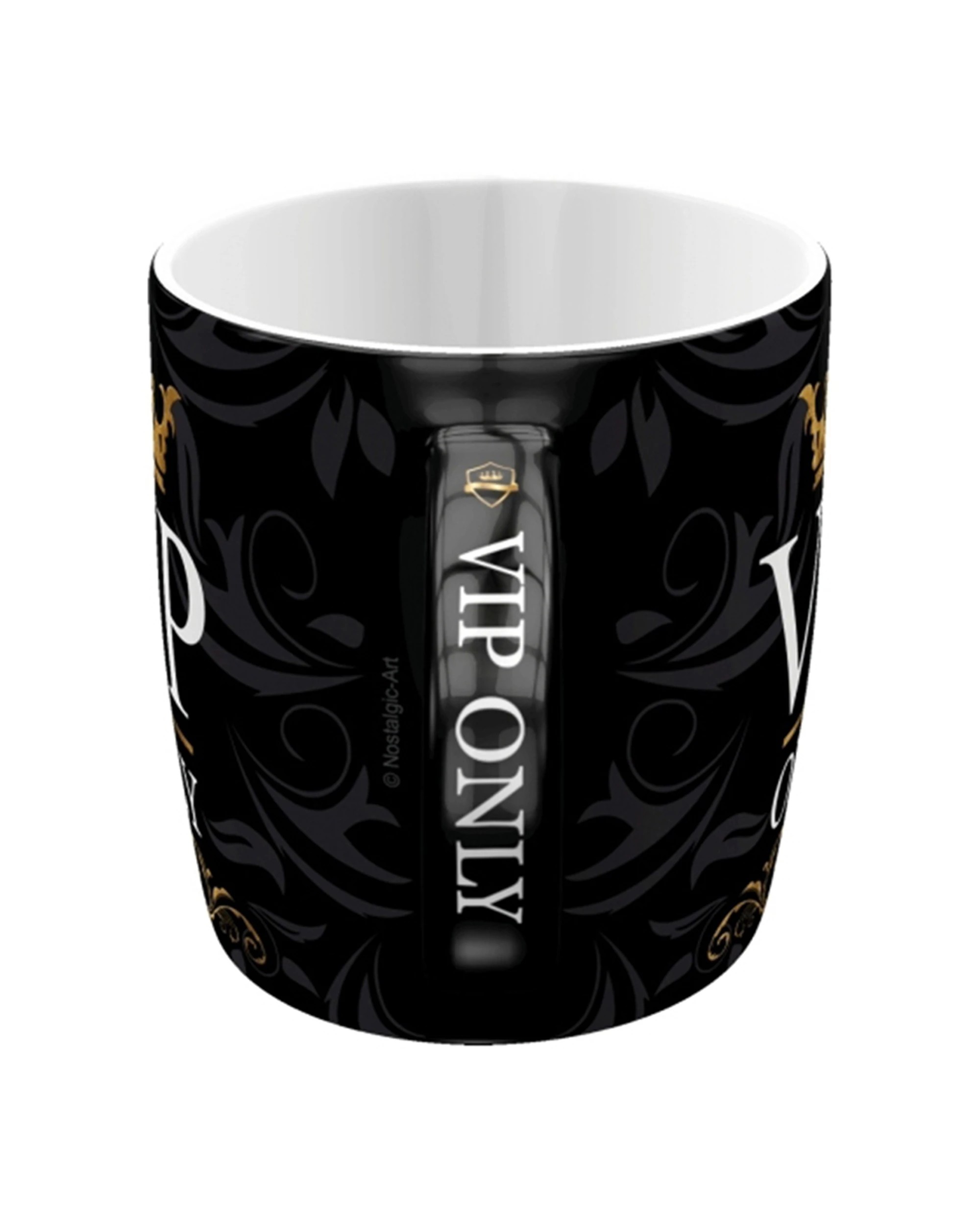 Nostalgic-Art Ceramic Mug 330ml Mug - VIP Only Retro - Black - Kmart