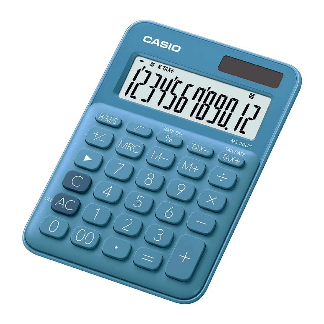 2 Casio 12 Digit Desktop Calculator Blue MS20UC, 2 of 2