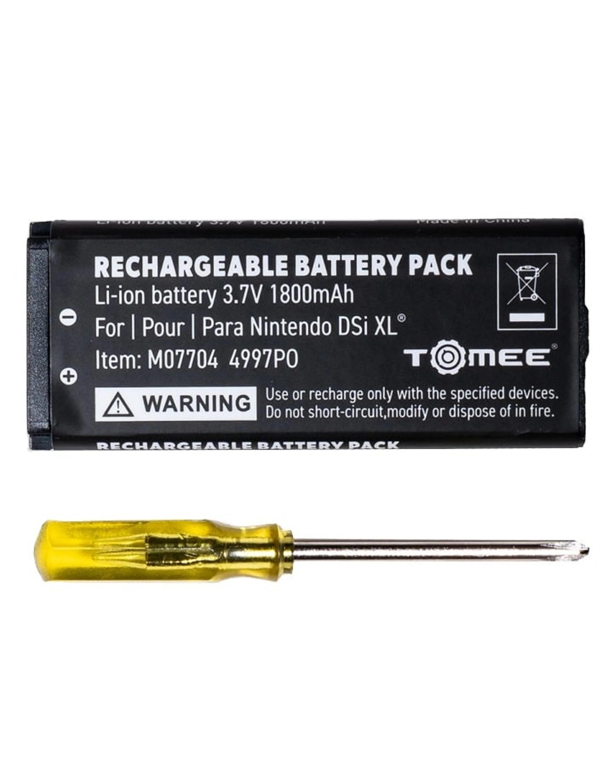 2 Tomee Rechargeable Battery Pack for Nintendo DSi XL, 2 of 3