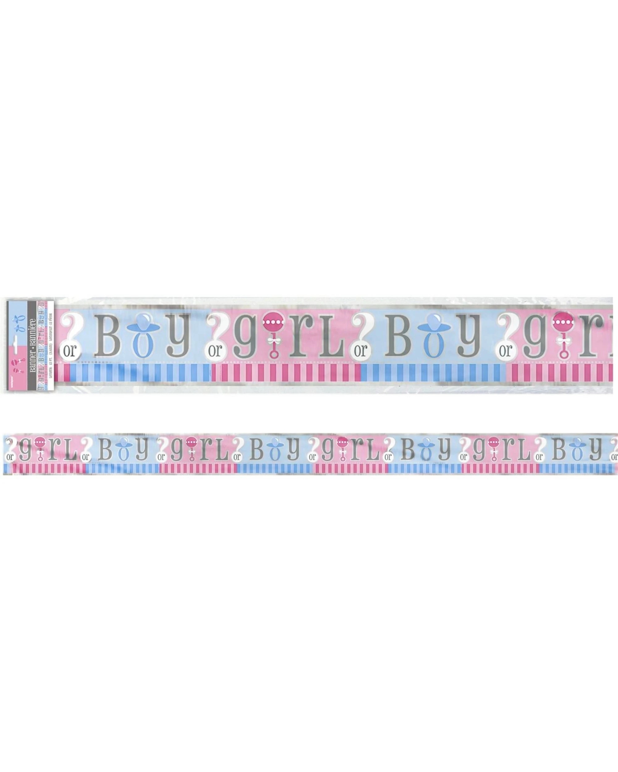 1 Unique Gender Reveal Baby Shower Foil Banner, 1 of 1