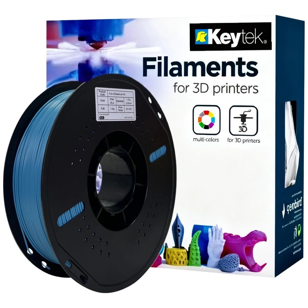 1 Keytek PLA+ 3D Filament Steel Blue, 1 of 1