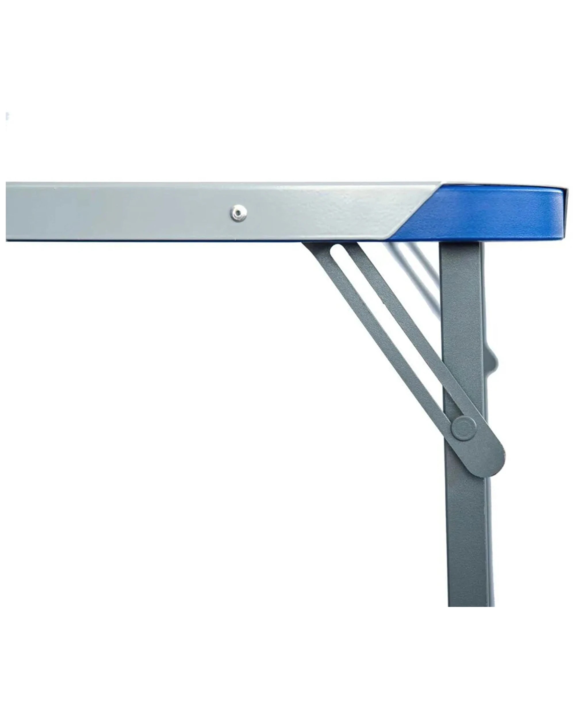 2 Quest Razor Table 90 Steel Foldable Adjustable Feet Camping 50kg Capacity - Silver, 2 of 5