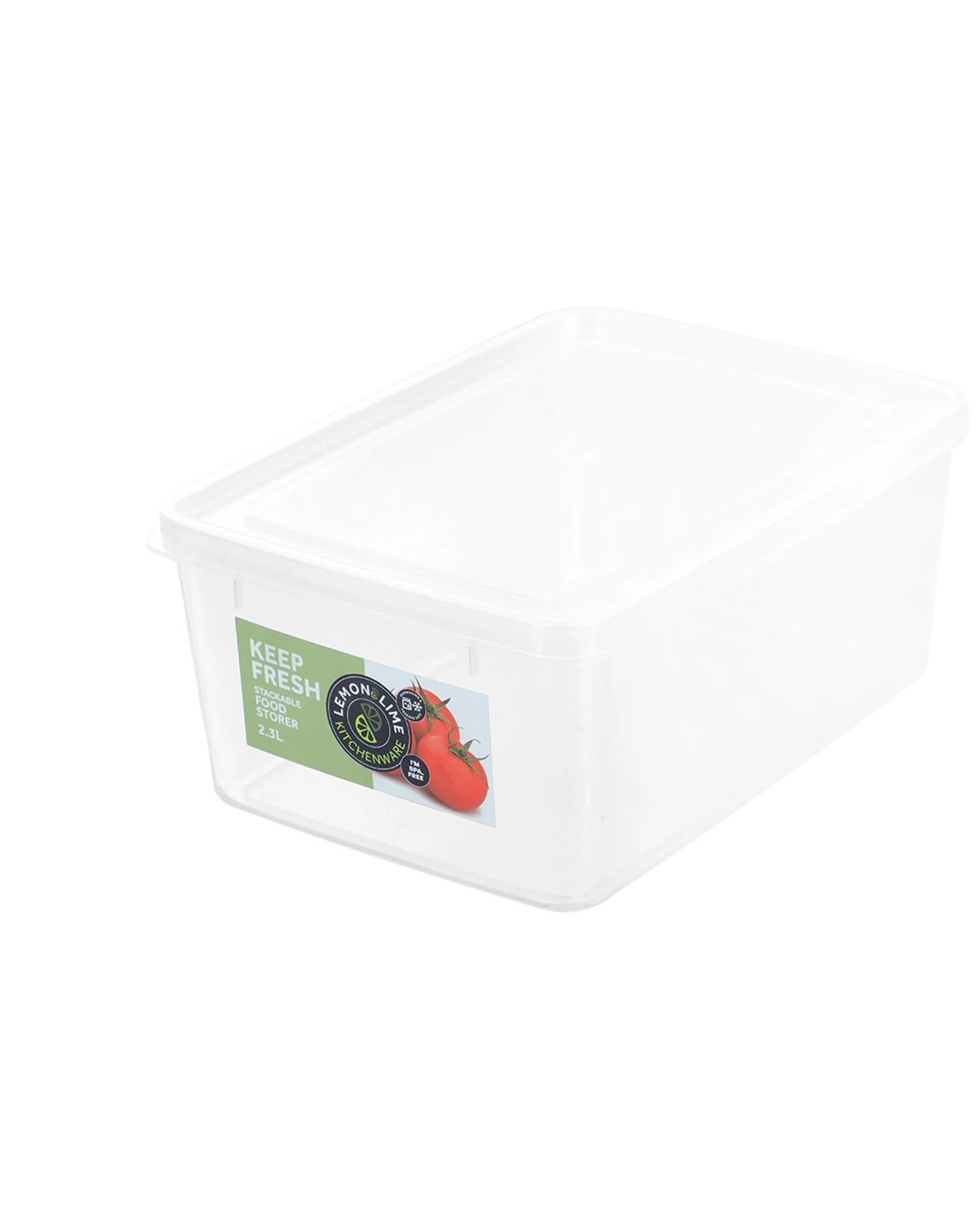 3 Lemon & Lime 6PK Keep Fresh Food Container 2.3L BPA Free Freezer Safe - Clear, 3 of 5