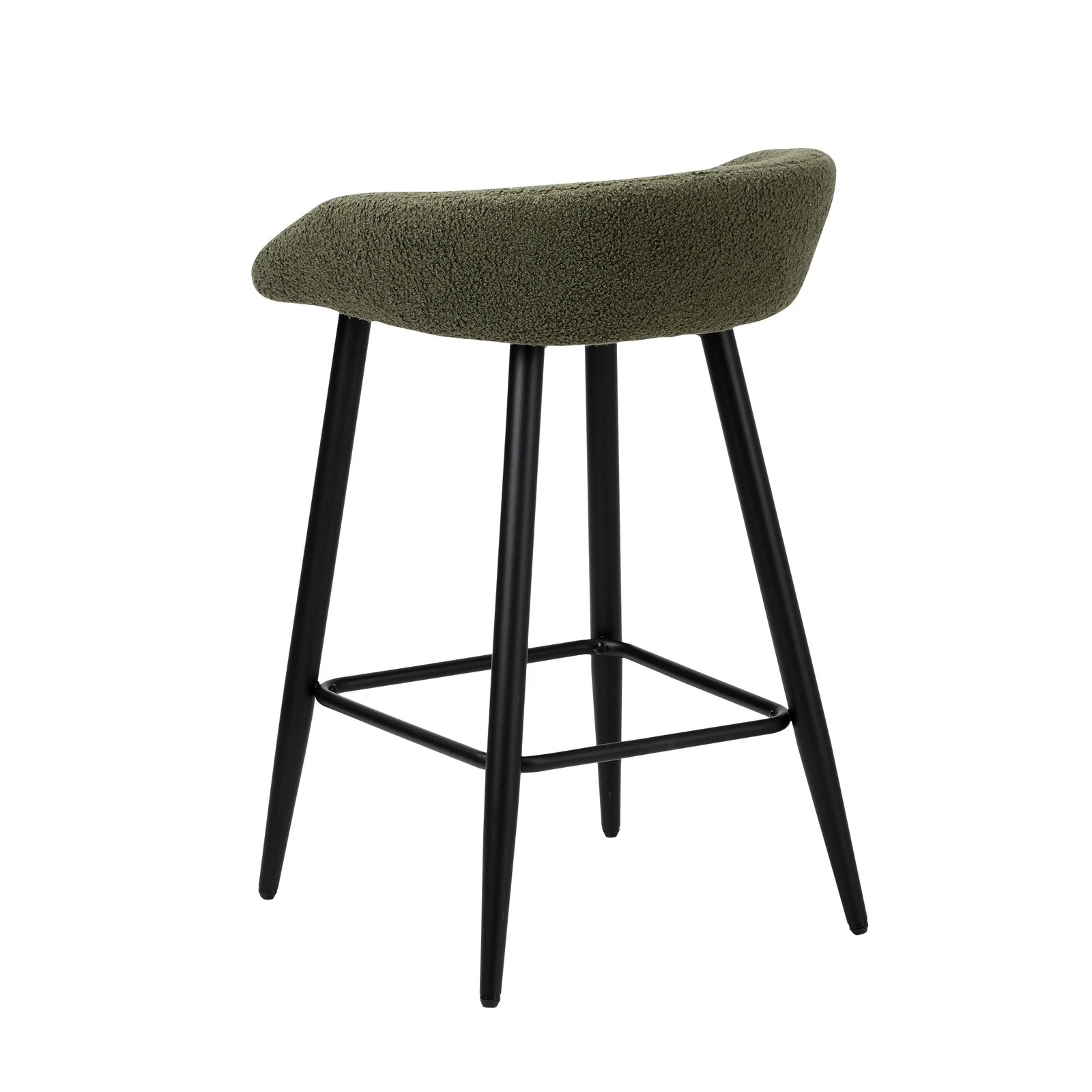 8 Oikiture Bar Stools Set Of 4 Kitchen Dining Chairs Counter Stools Boucle
 - Green, 8 of 10