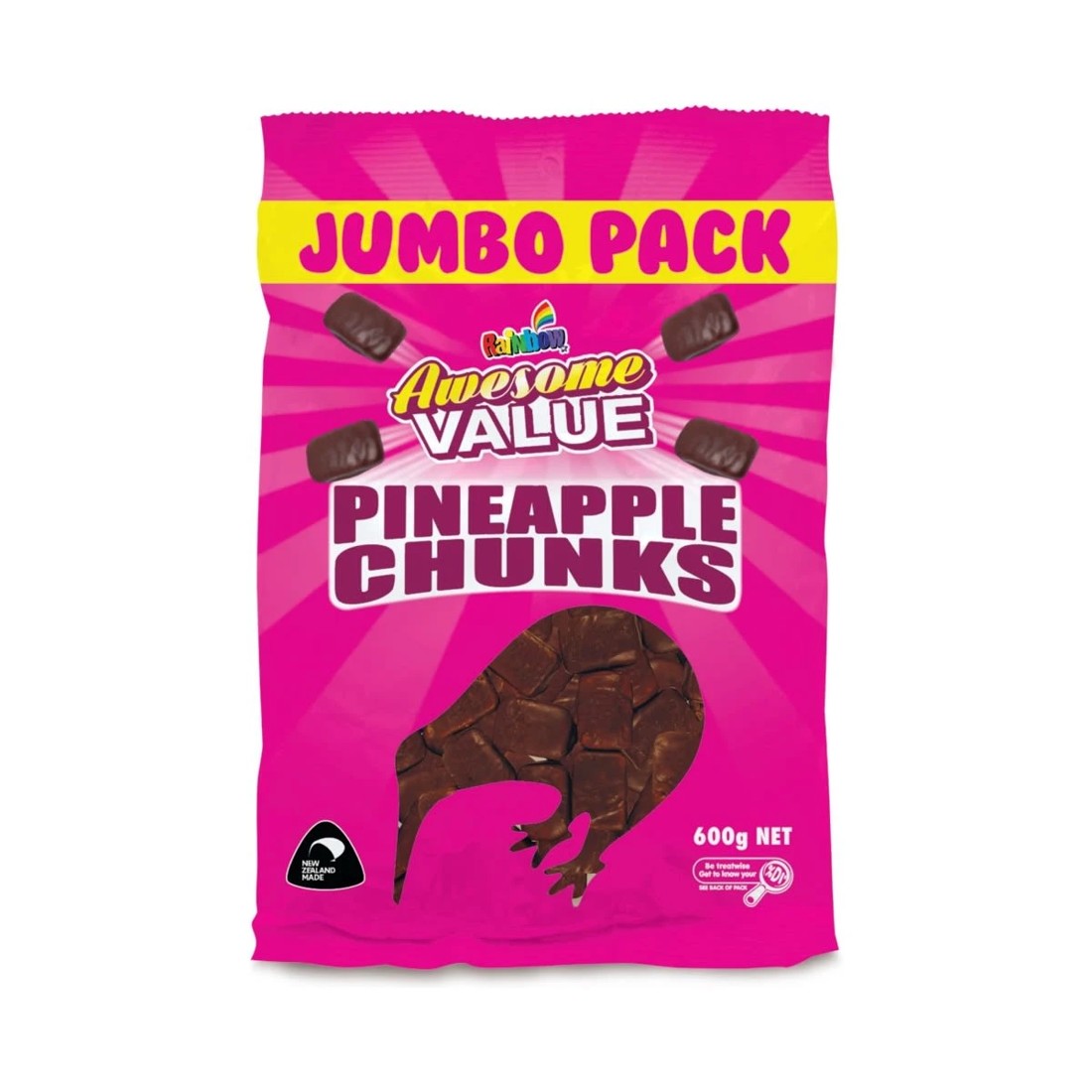 1 Rainbow Pineapple Chunks Chocolate 600g, 1 of 1