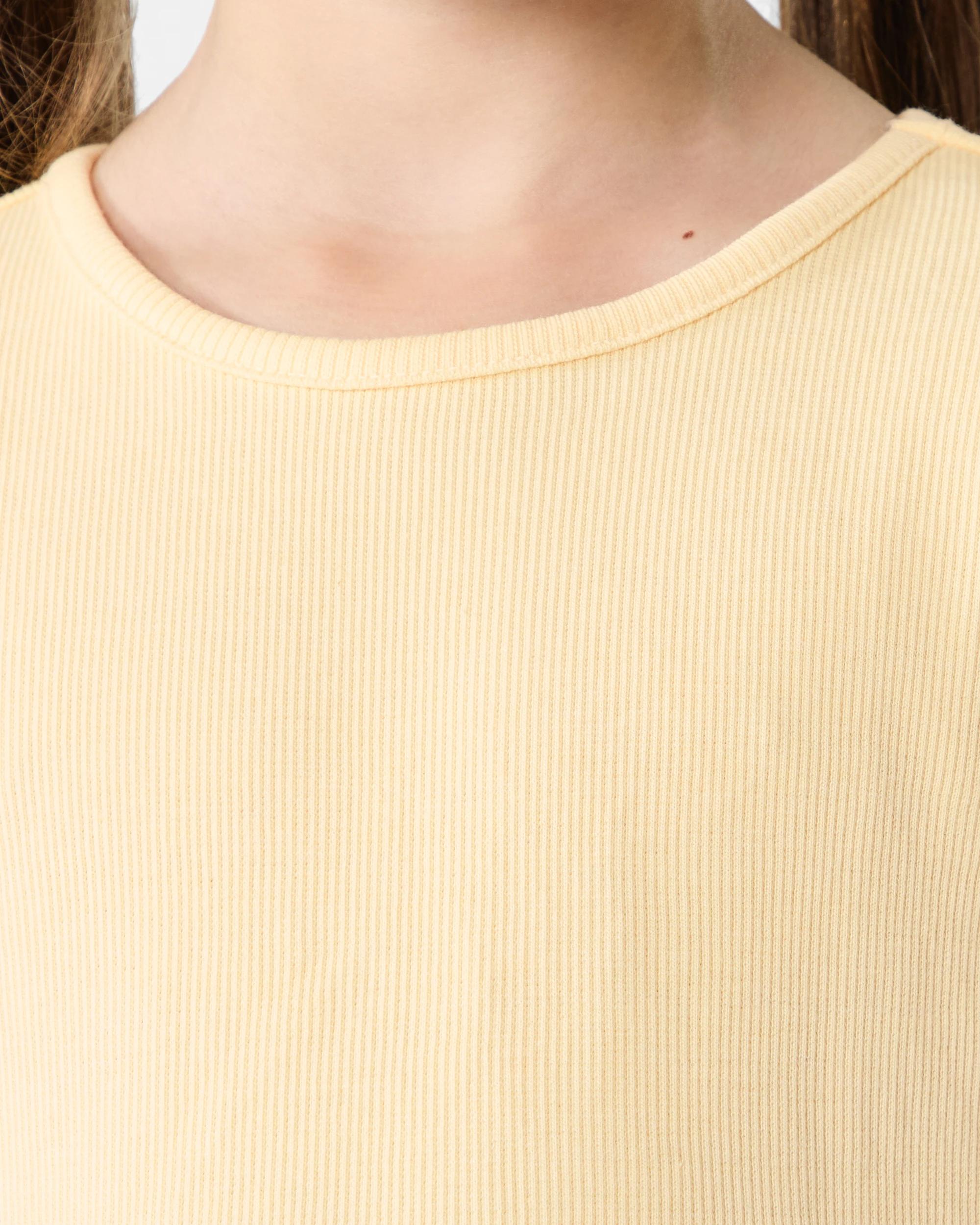 5 Short Sleeve Bubble Dress Ylw Stripe, 5 of 7