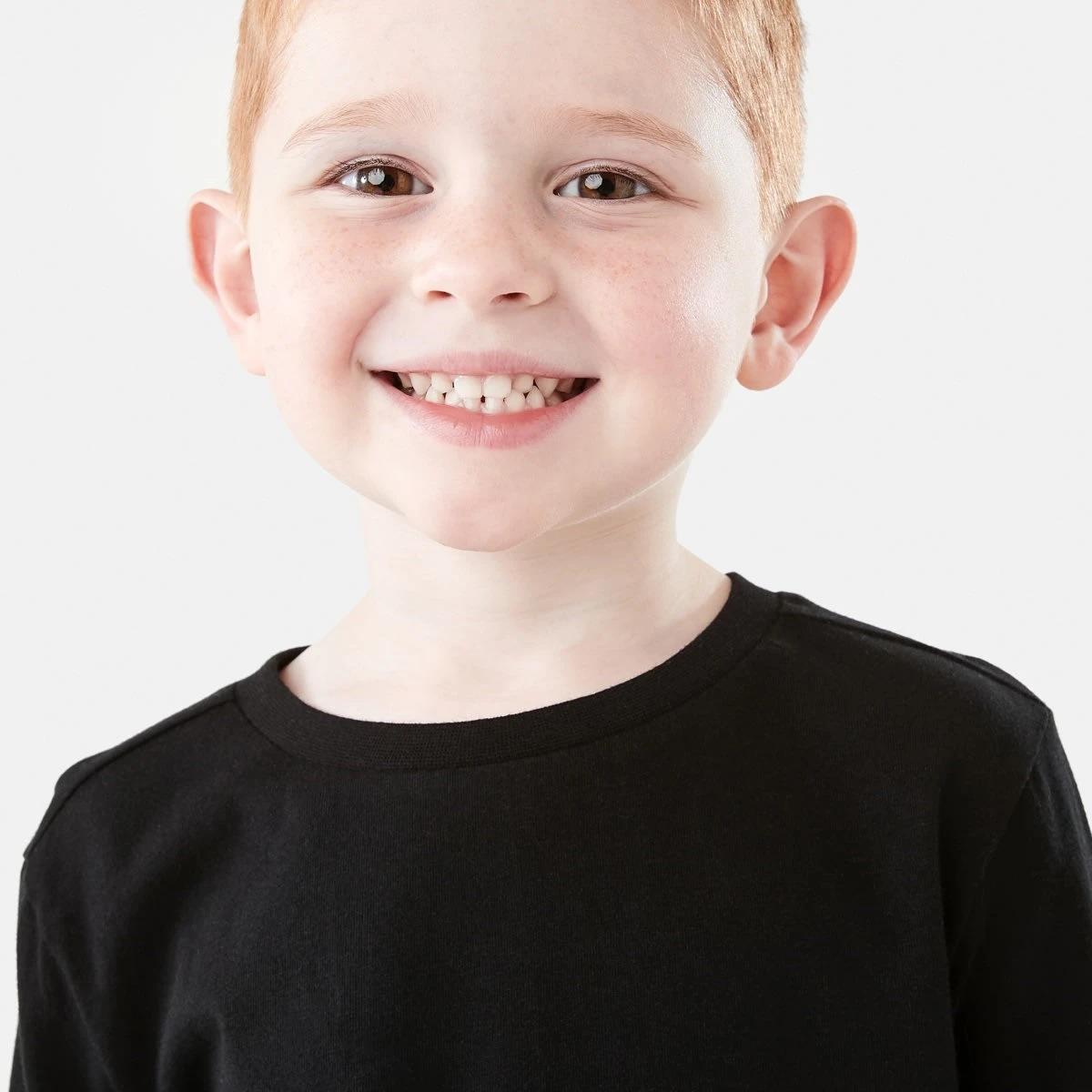 3 Long Sleeve Plain T-shirt Black, 3 of 8