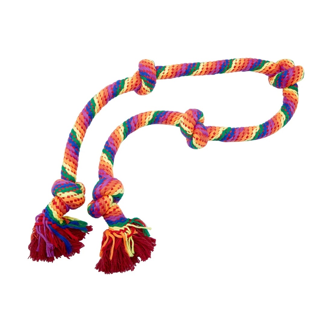2 Pet Toy Mega Knotted Rope Rainbow, 2 of 4