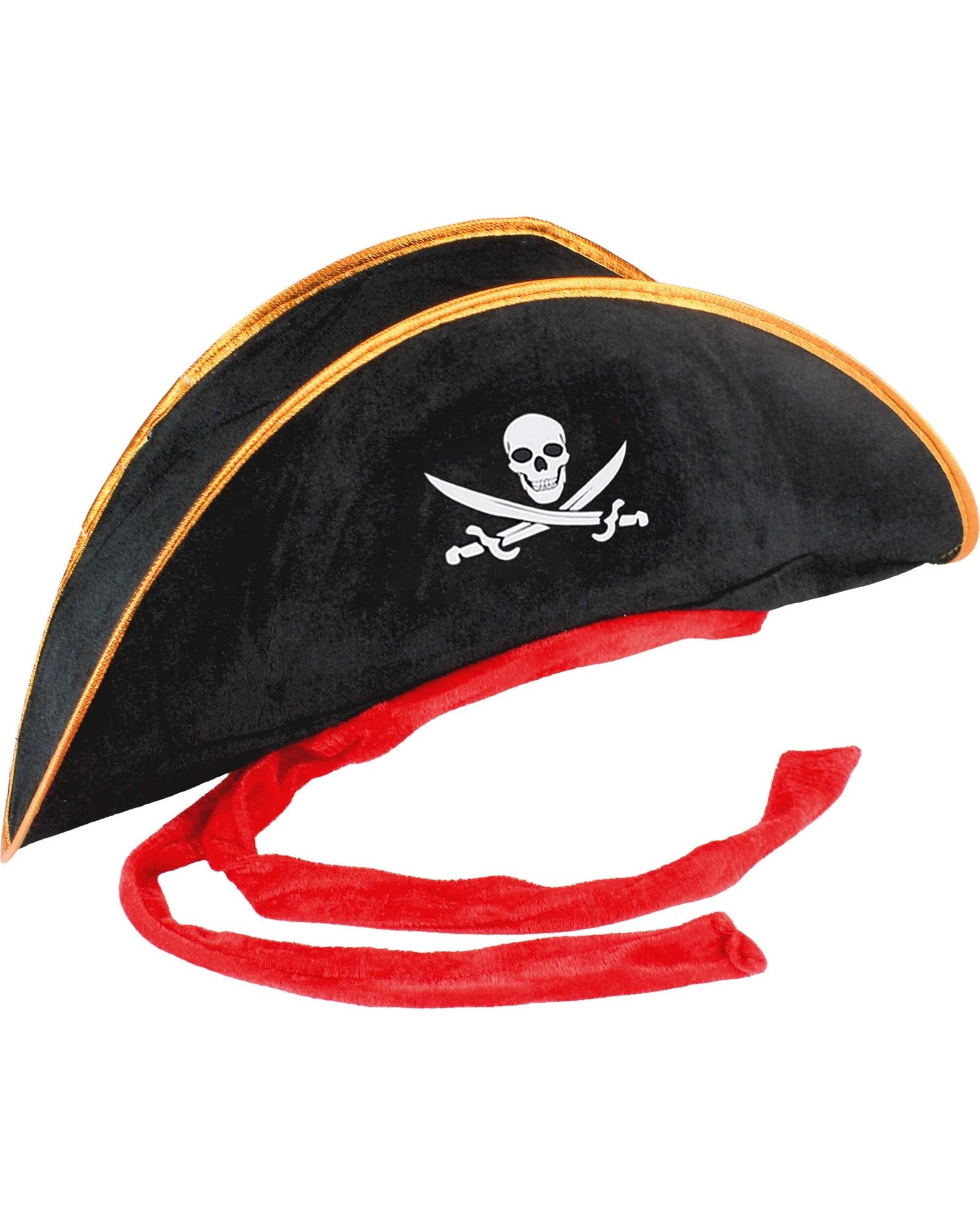 1 Oceana Kids Captain Pirate Hat - ONE SIZE - Black, 1 of 1