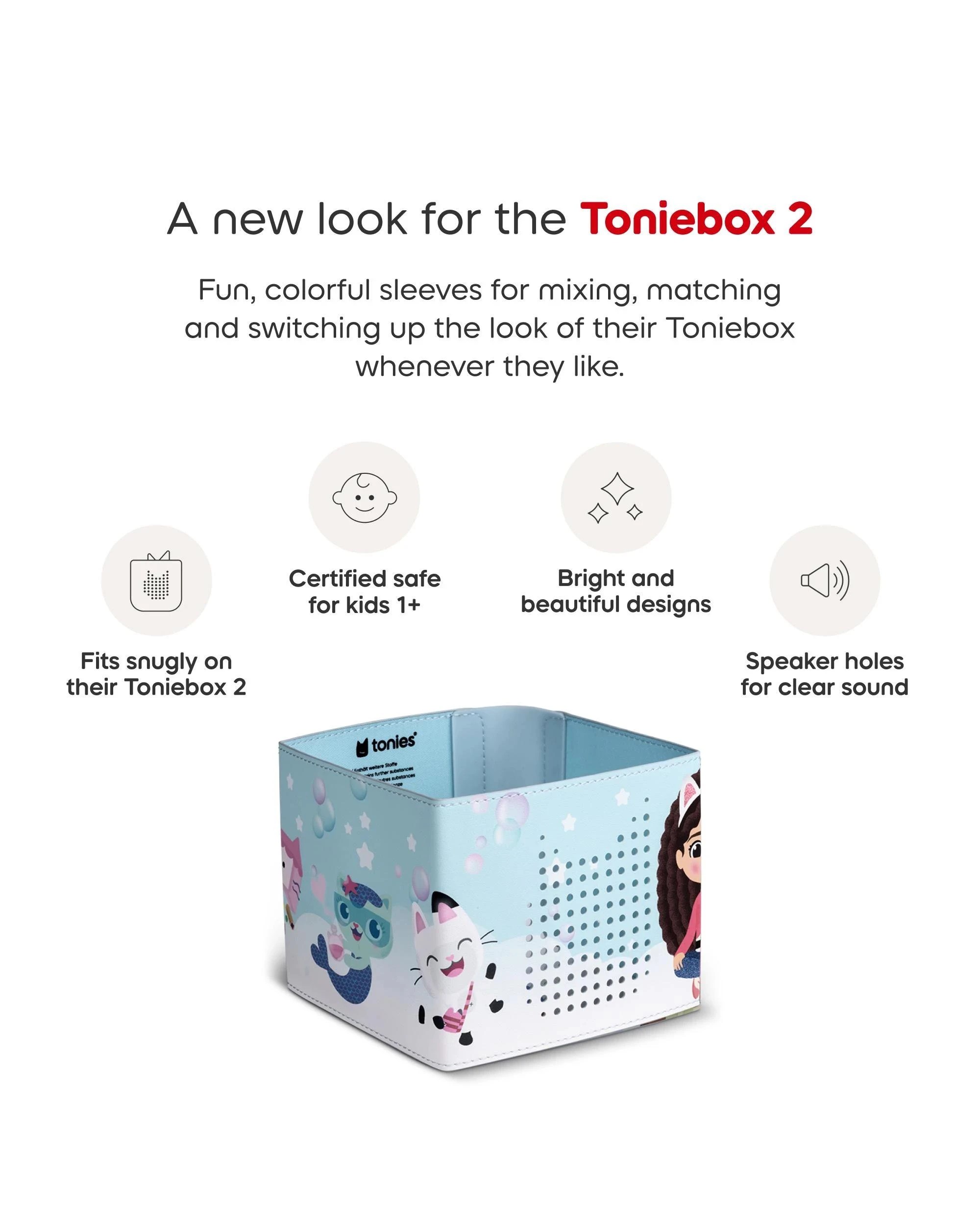 4 Tonies - Toniebox 2 Sleeve: Gabby’s Dollhouse - Multi, 4 of 6