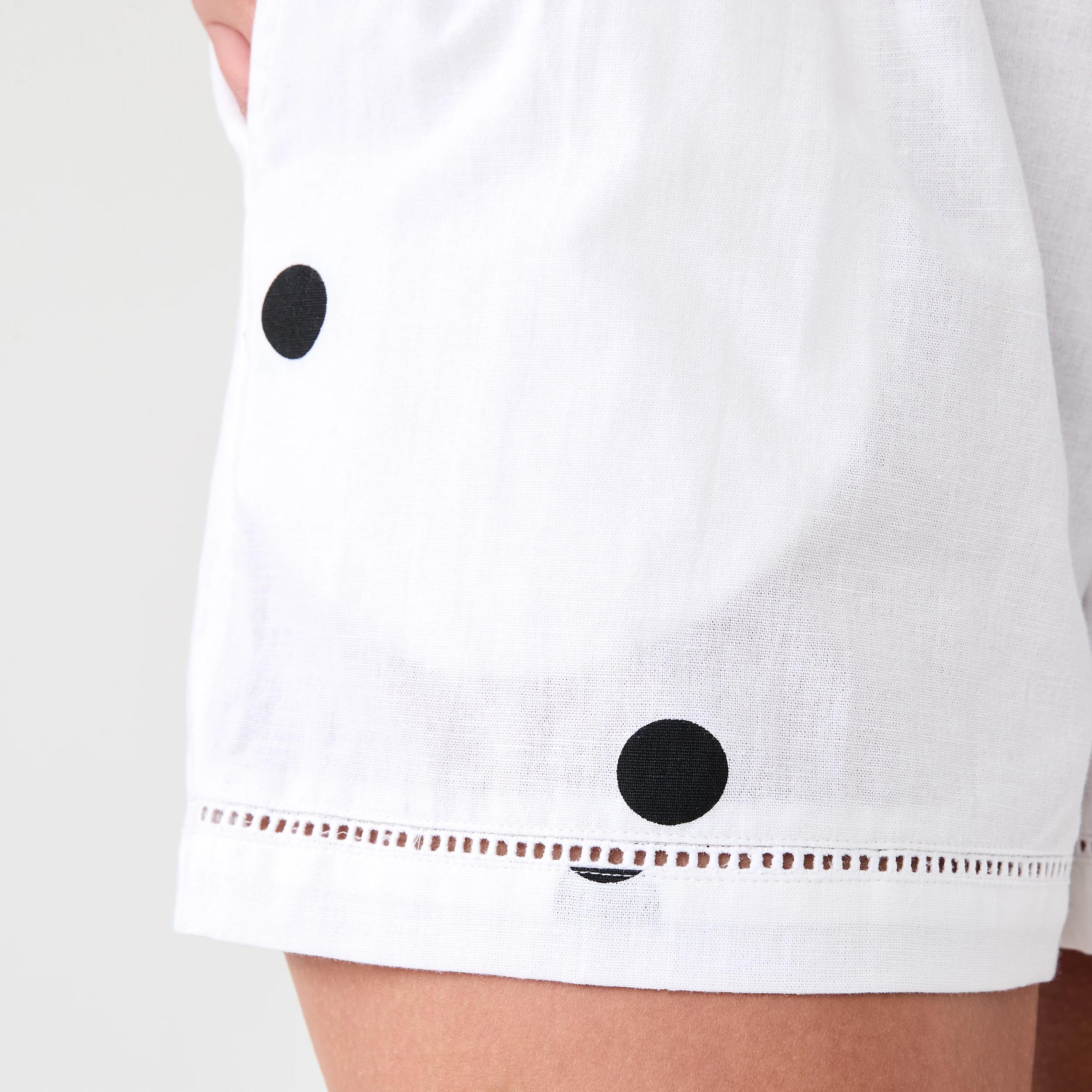 6 Ladder Trim Shorts Spot Wht, 6 of 7