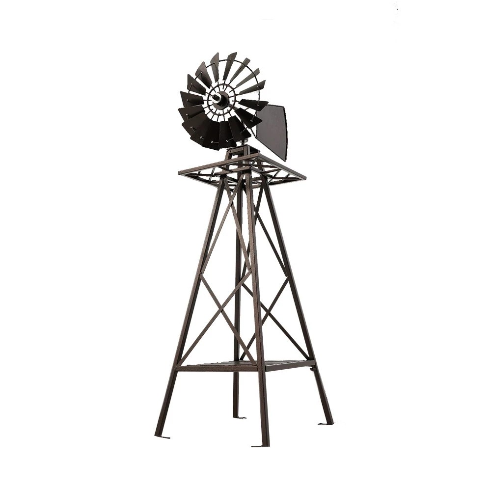 1 Gardeon Garden Windmill 160cm Metal Ornaments Outdoor Decor Ornamental Wind Mill - Multi, 1 of 6