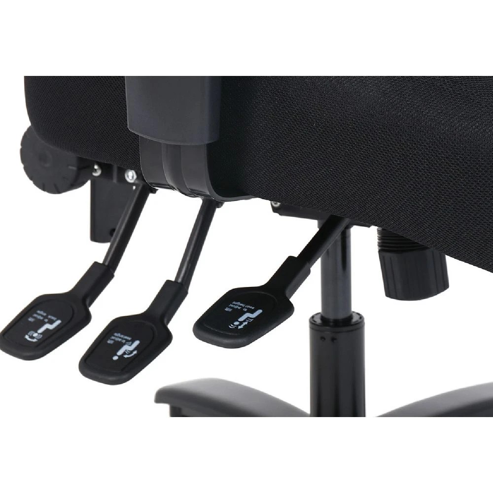 8 Stilford Pro Heavy Duty Chair Black Ergonomic Chairs and Desk Chairs, 8 of 10