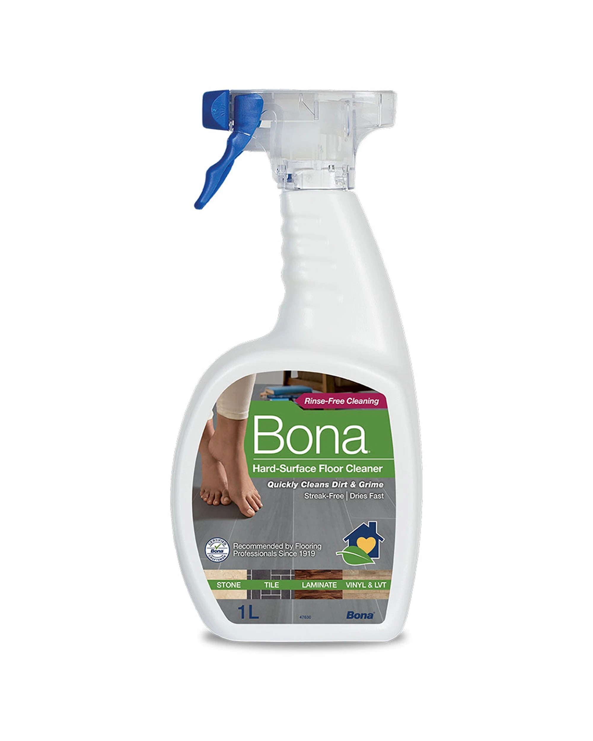 2 Bona Stone Tile Laminate Floor Cleaner 4 x 1L Spray Bottles - Multi, 2 of 2