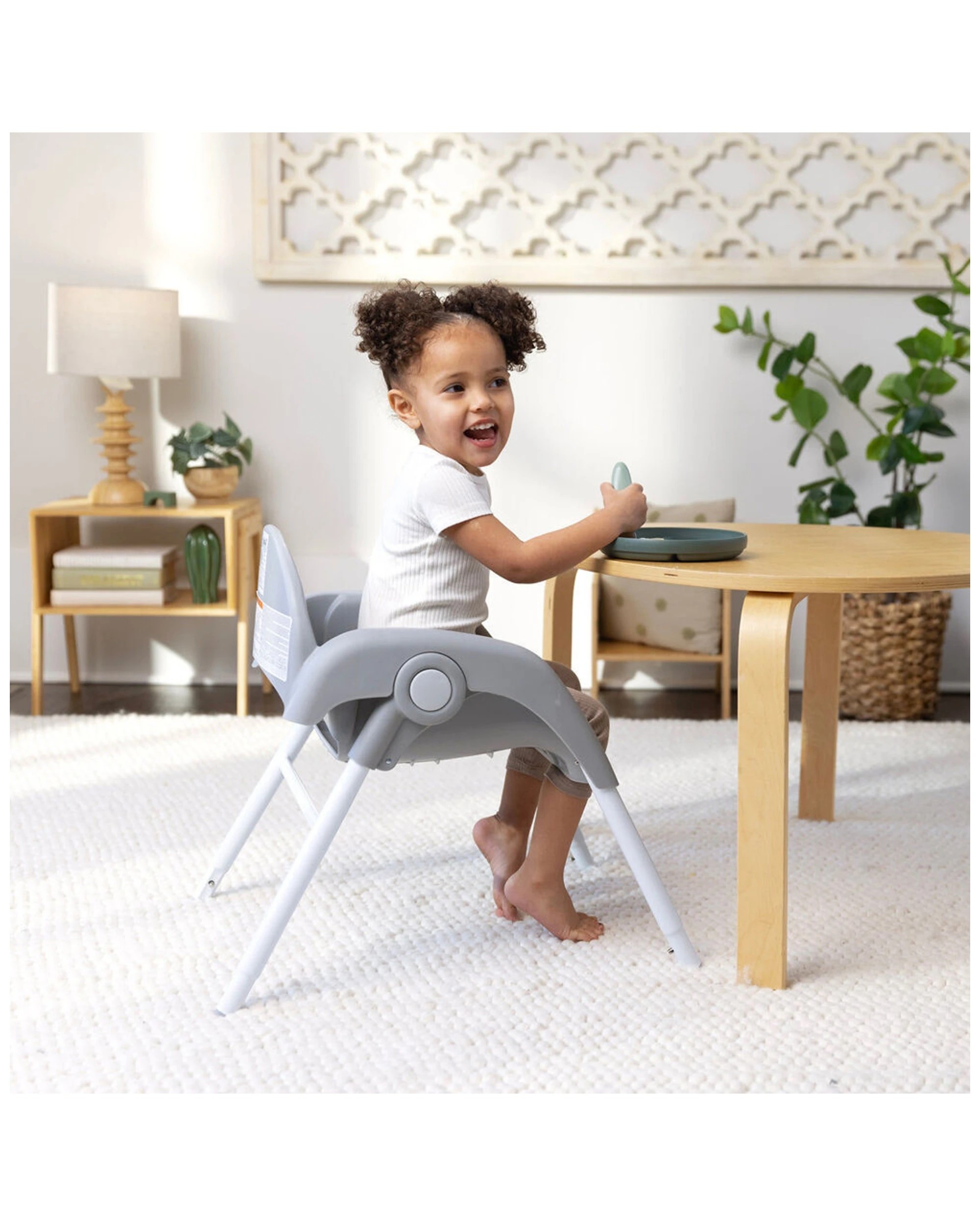 2 Ingenuity Trio Foldaway 6-in-1 Baby High Chair With Detachable Booster - Pink, 2 of 4