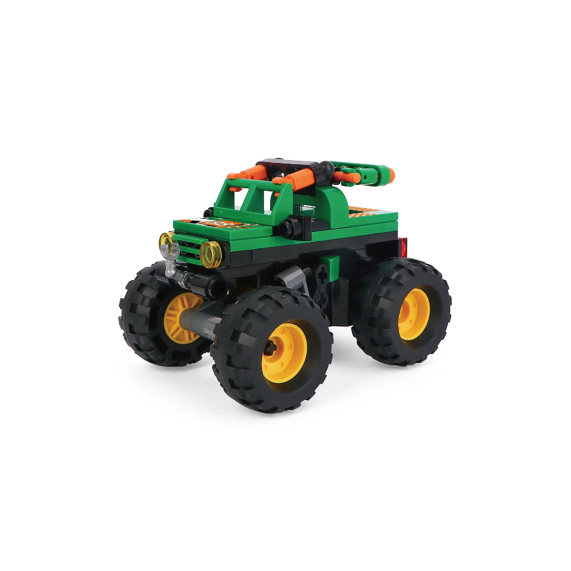 2 Mini Blocks Vehicle Series: Pull Back Monster Truck - Assorted, 2 of 6