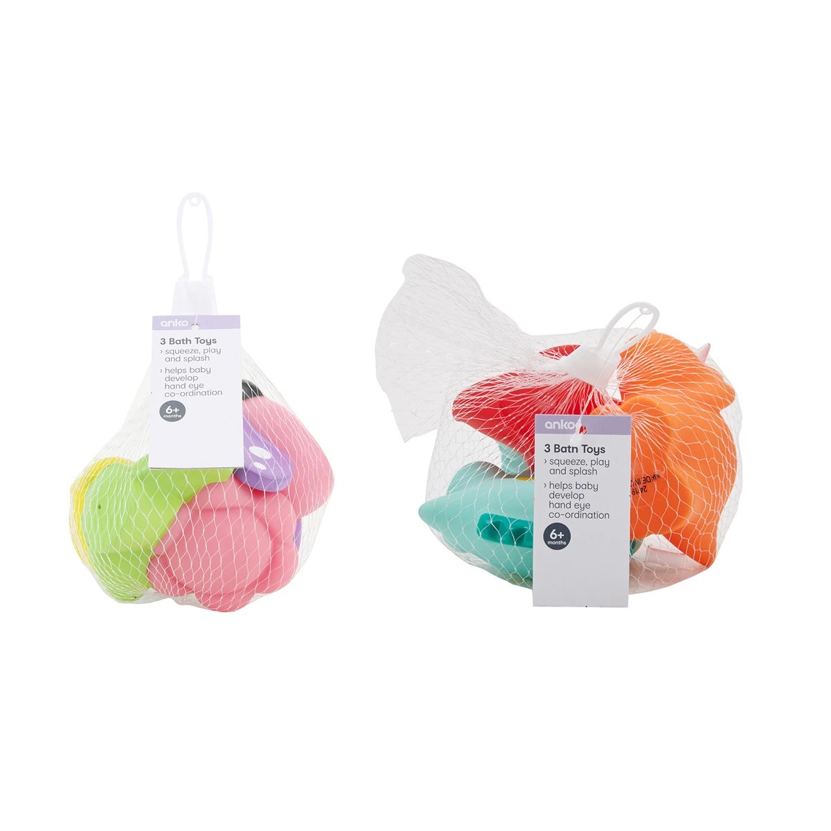 4 Set of 3 Bath Toys - Assorted, 4 of 4