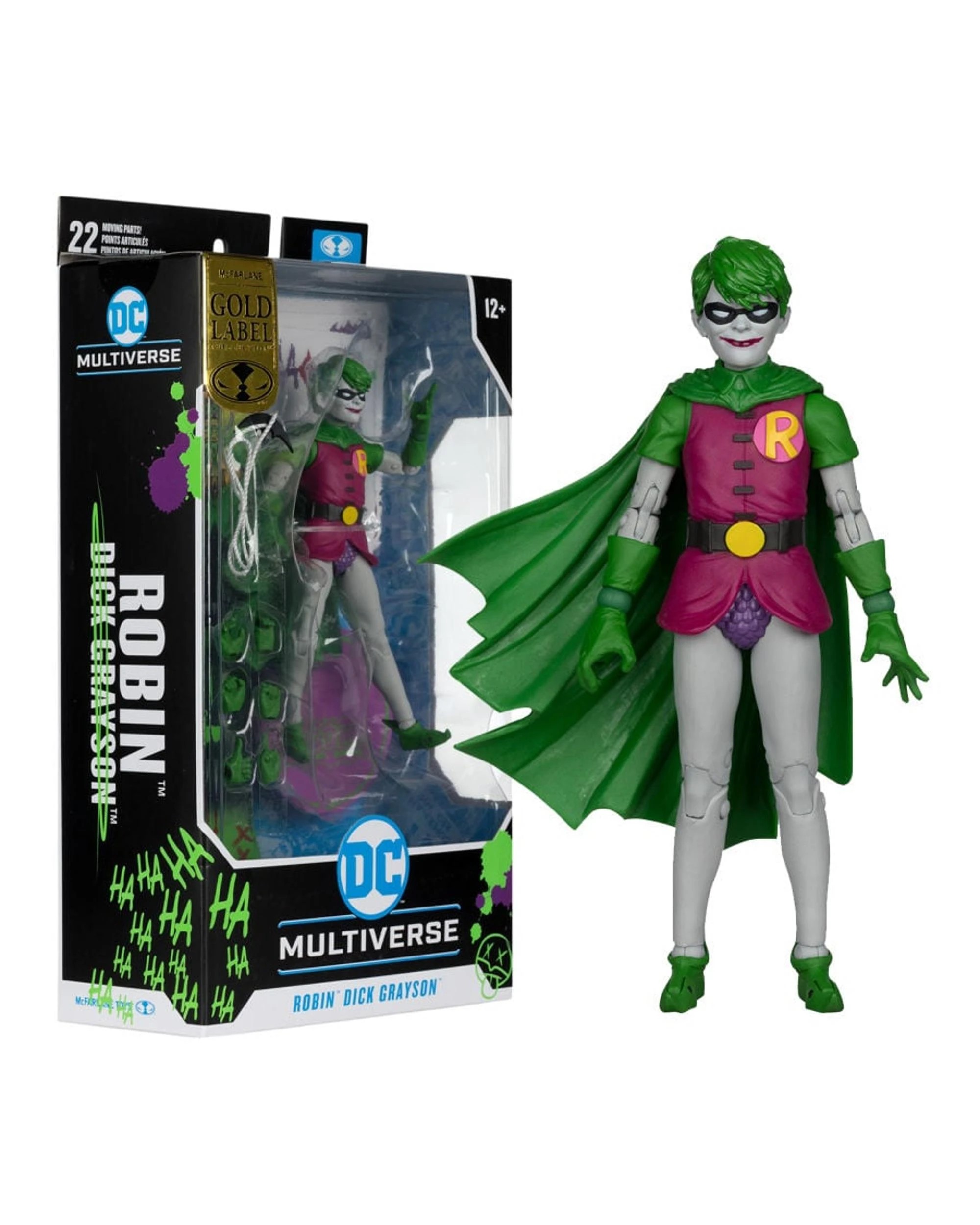 1 DC Multiverse Robin Dick Grayson Jokerized Gold Label 7 inch Action Figure, 1 of 9