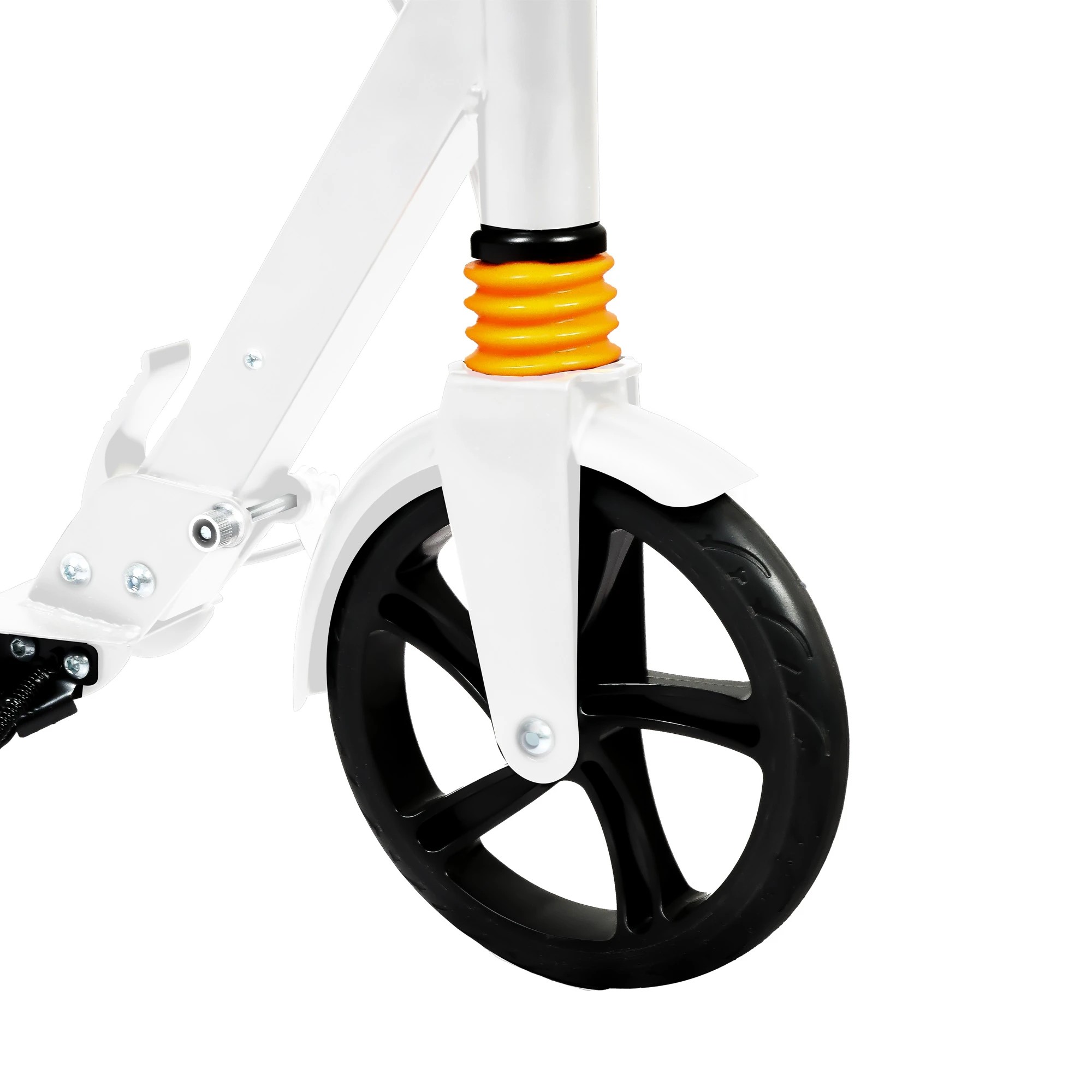 4 Monvelo Push Folding Kick Scooter Dual Big Wheels Colour - White, 4 of 8