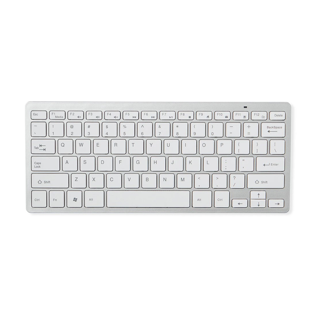 6 Wireless Keyboard and Mouse Combo - White and Silver, 6 of 8