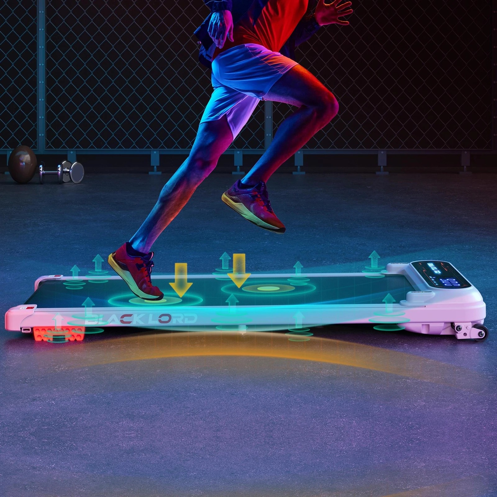 4 Black Lord Treadmill Walking Pad Incline Shock Absorbers 390mm - Pink, 4 of 10