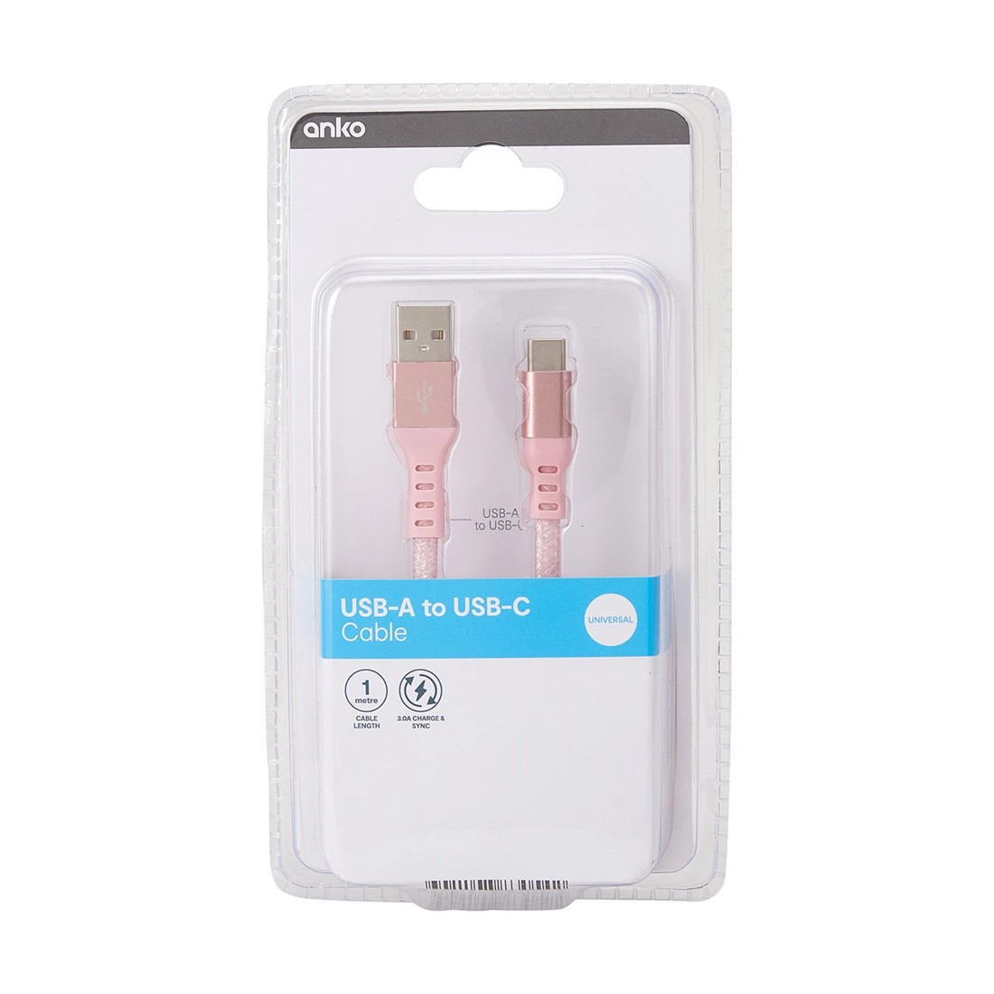 4 USBC Metal Cable 1m - Pink, 4 of 4