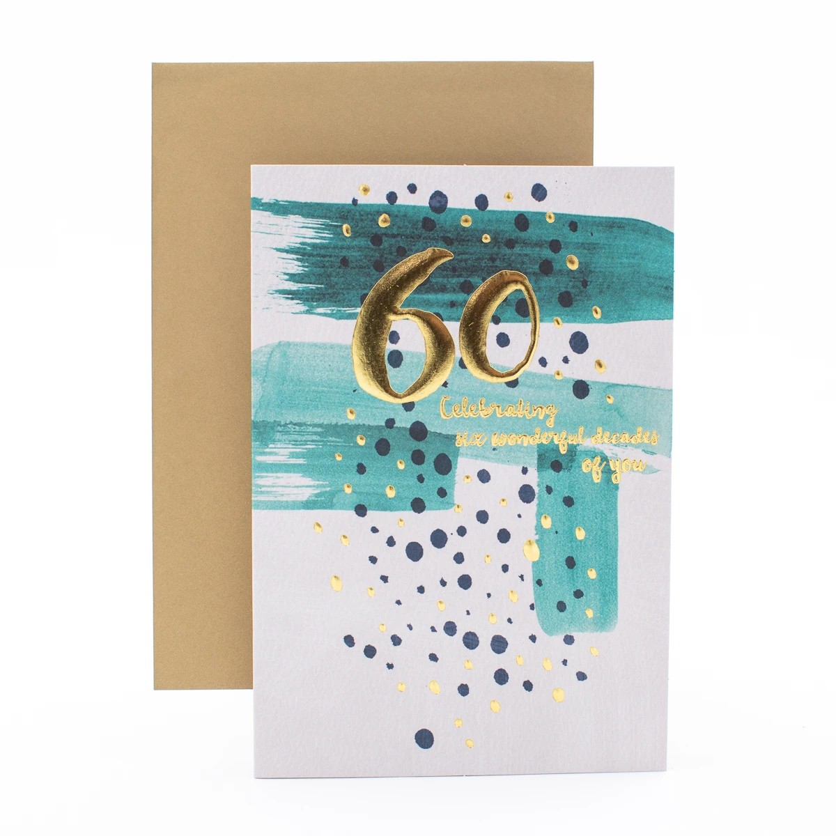 2 Hallmark Birthday Card - 60th Contemporary Design, 2 of 3