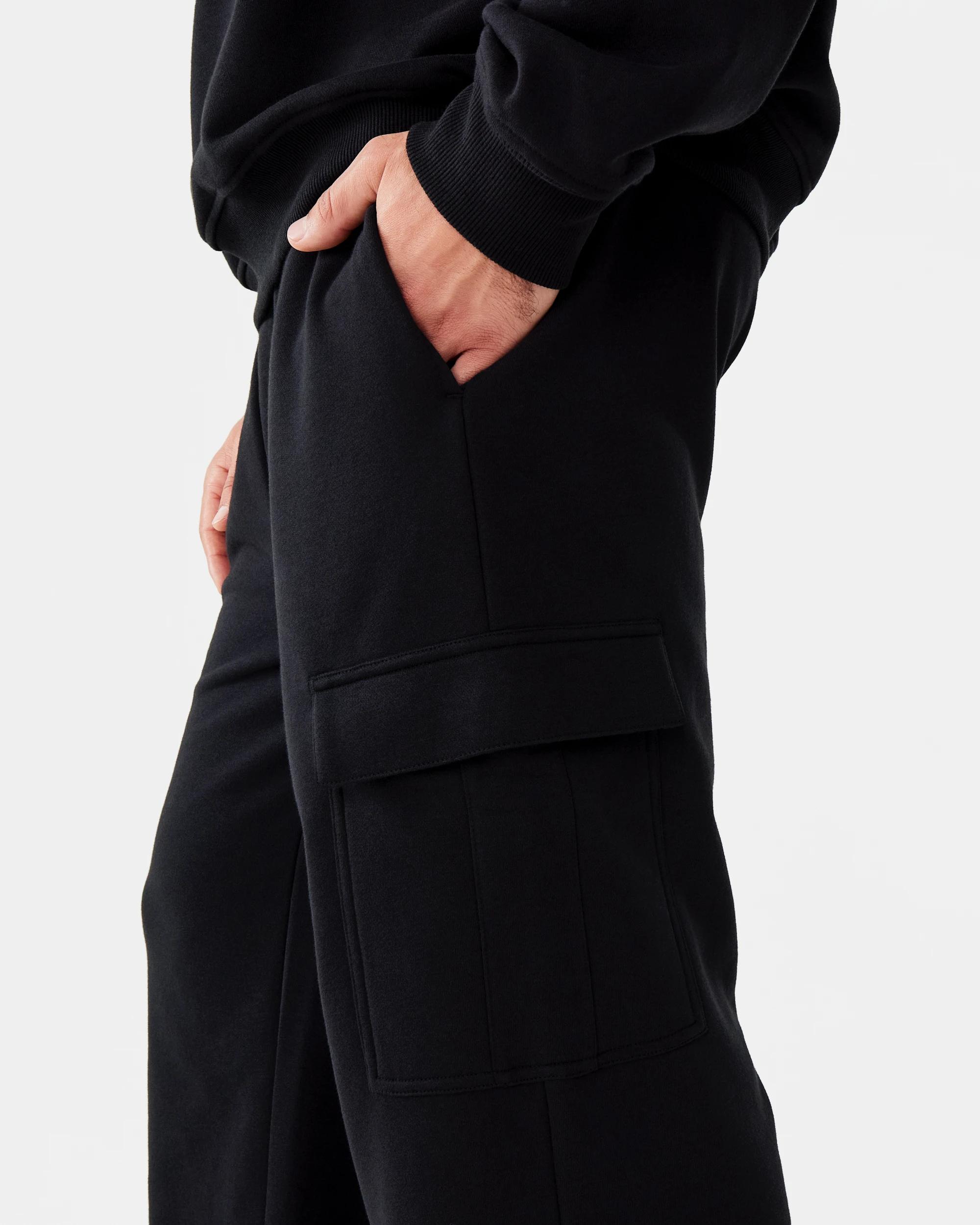 7 Terry Cargo Trackpants Black, 7 of 8