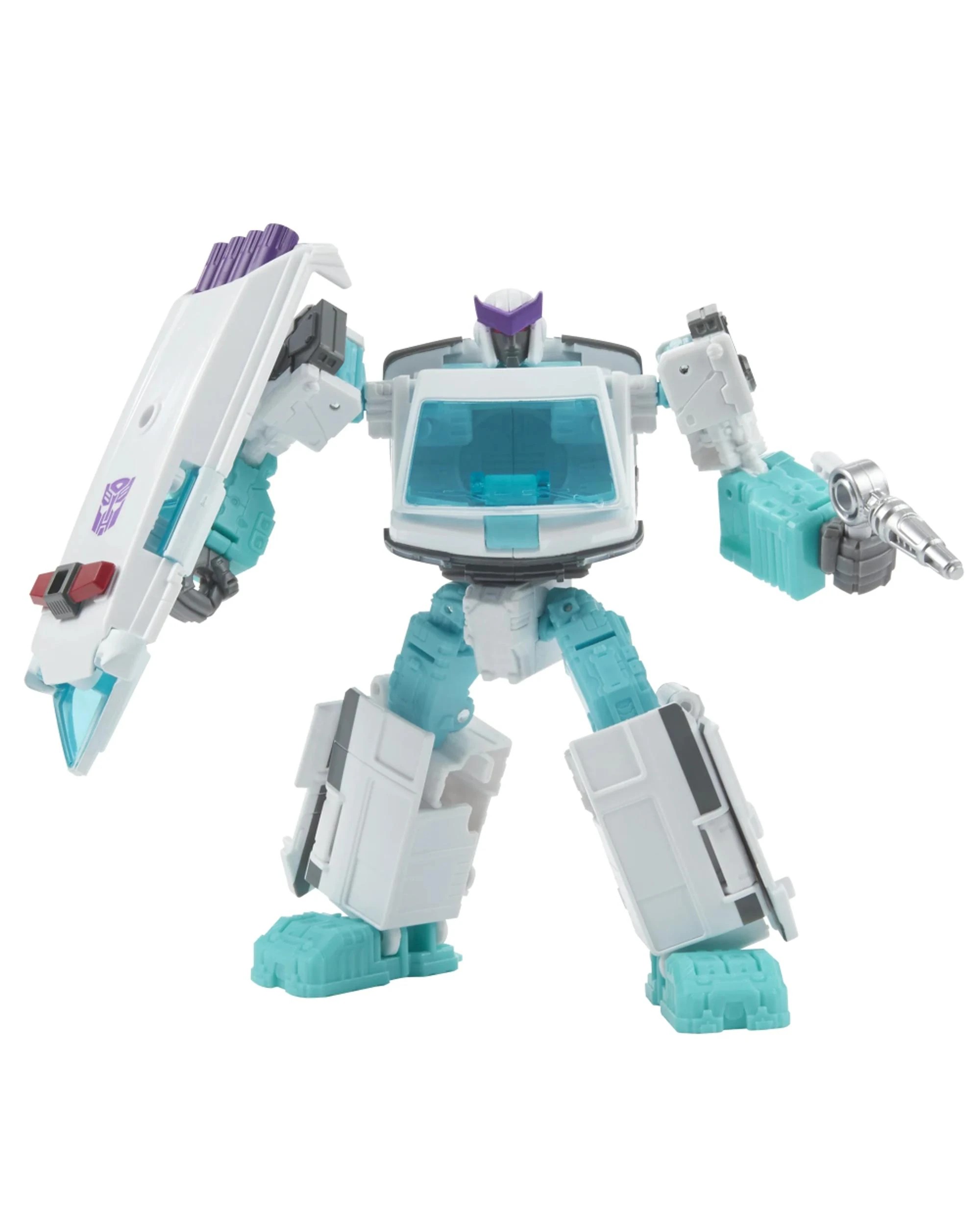 4 Transformers Generations Selects Shattered Glass Ratchet and Optimus Prime Deluxe Class Action Figure, 4 of 6