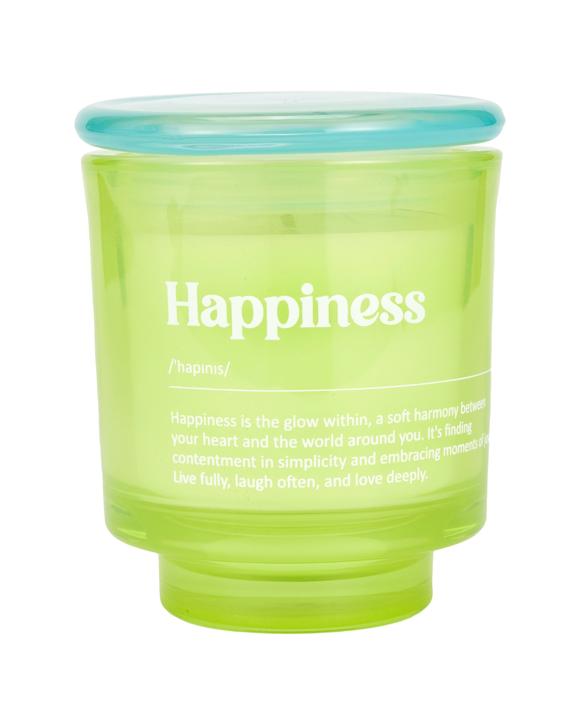 Happiness Glass Candle
