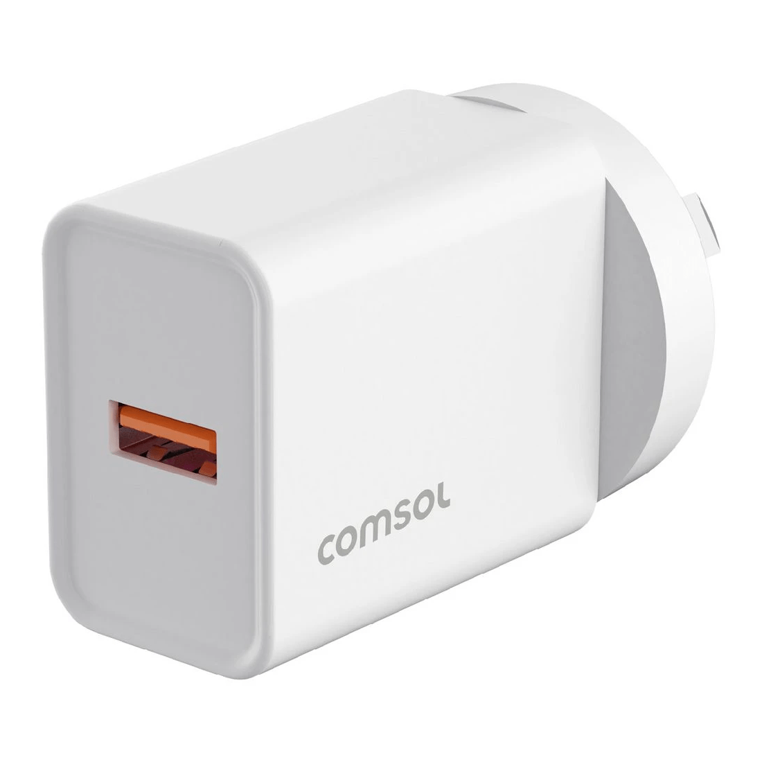 1 Comsol 18W Wall Charger White, 1 of 5